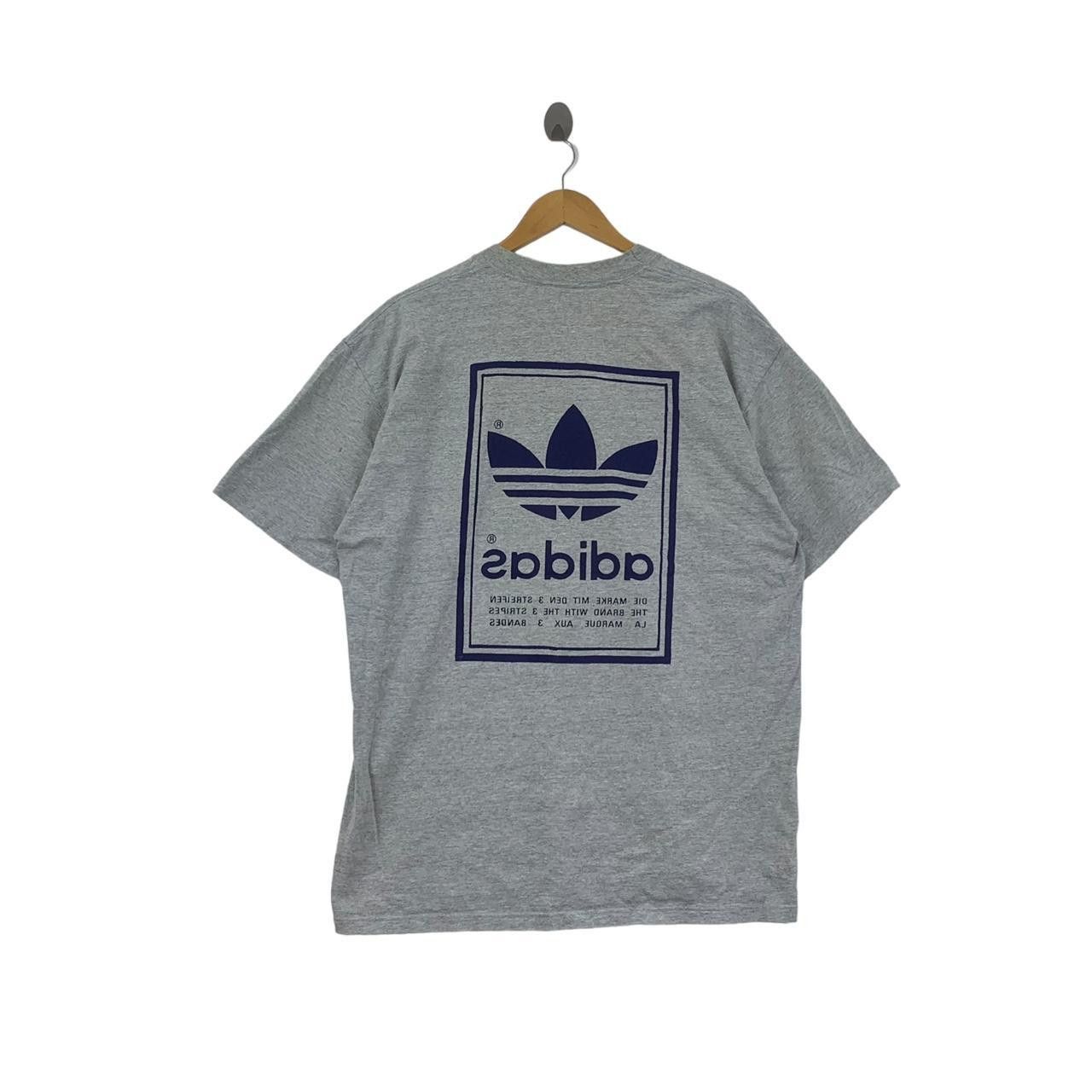 Vintage Vintage 90’ ADIDAS ORIGINALS TREFOIL Double Sided Tee Shirt Size US L / EU 52-54 / 3 - 4 Thumbnail