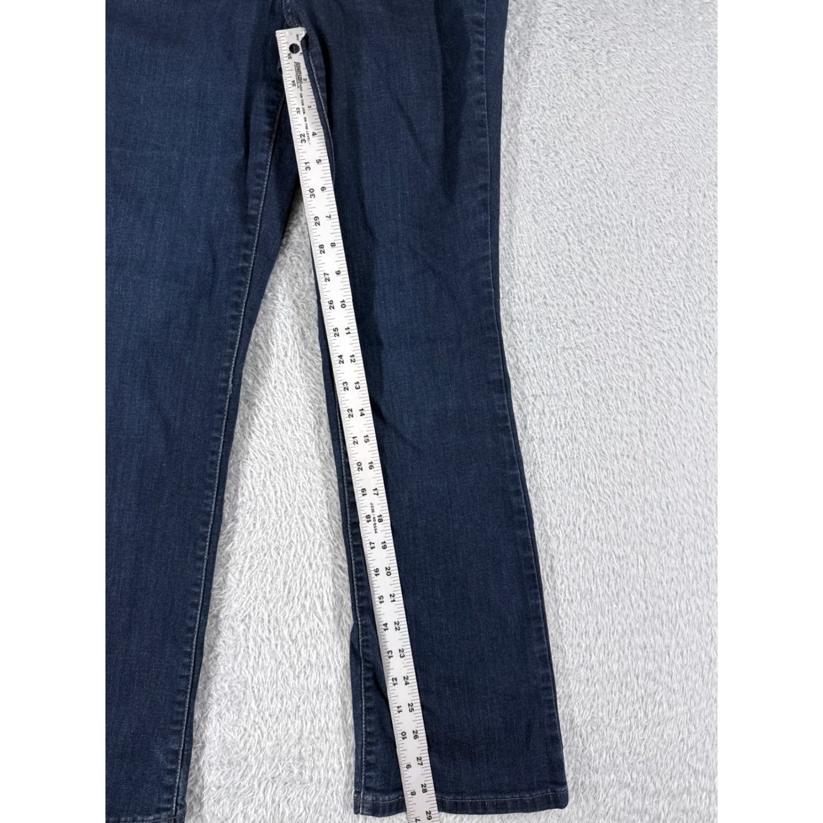 Lee Lee Jeans Women 26 Blue Denim Bootcut Mid Rise Dark Wash 26x29 Size 26" / US 2 / IT 38 - 7 Thumbnail