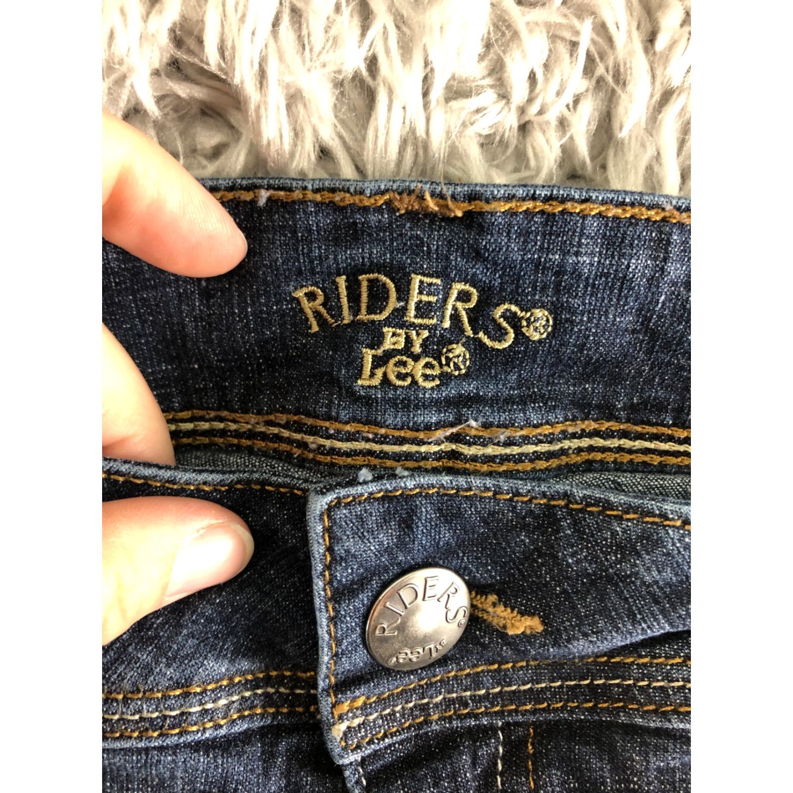 Vintage Riders Womens Jeans Mid Rise Bootcut Size 14 Medium Wash Blue Denim 5-Pocket Regular Inseam 32 in Mens? Size 36" / US 14 / IT 50 - 7 Thumbnail