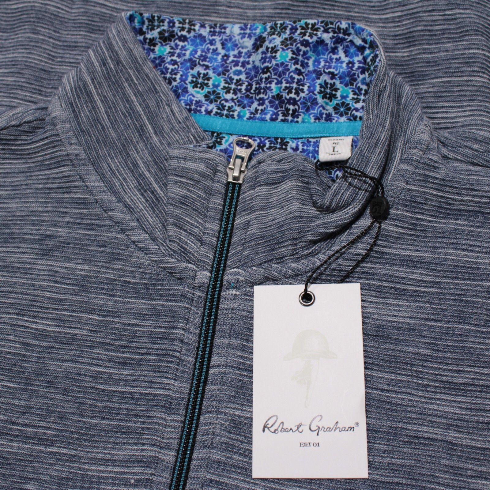 Robert Graham Robert Graham Sweater Size US L in Blue Size US L / EU 52-54 / 3 - 1 Thumbnail