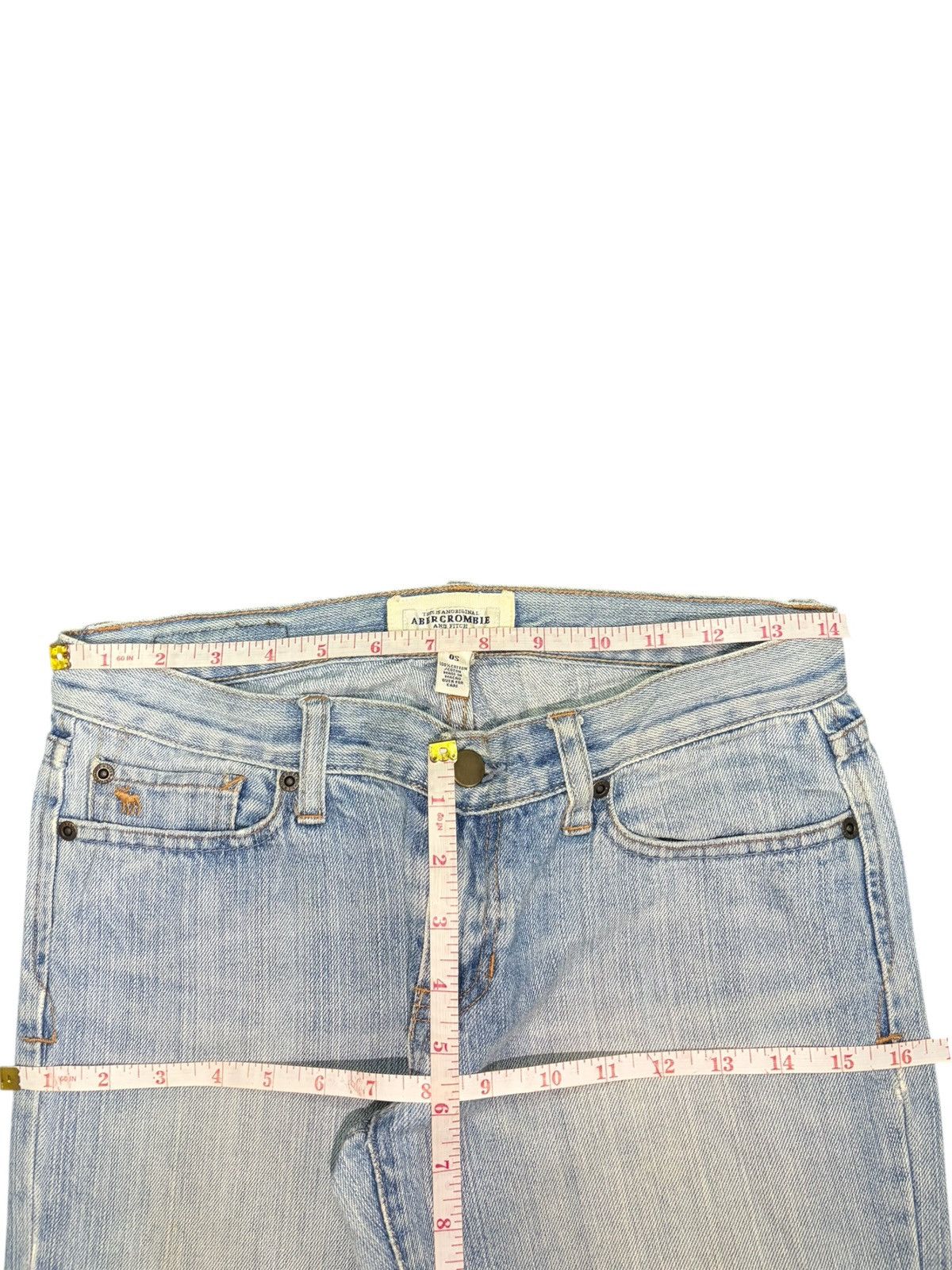 Abercrombie & Fitch Vintage Abercrombie Distressed Low Rise Flare Jeans Size 28" / US 6 / IT 42 - 6 Thumbnail