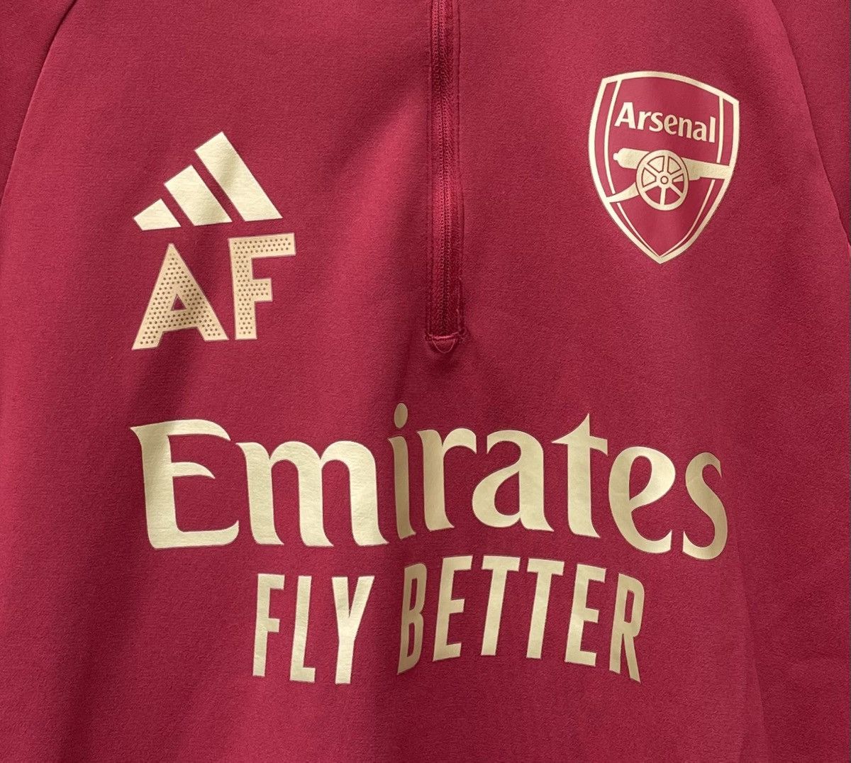 Adidas ARSENAL 2023/24 TRAINING FOOTBALL 1/4ZIP ADIDAS TRACK JACKET Size US S / EU 44-46 / 1 - 5 Thumbnail