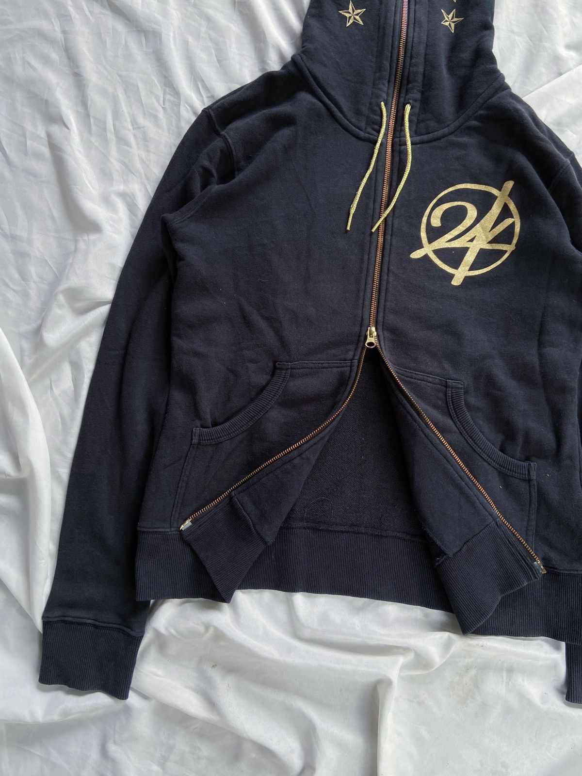 Japanese Brand GOLDS 24 KARATS DIGGERS ZIP HOODIE undercover number nine Size US M / EU 48-50 / 2 - 4 Thumbnail