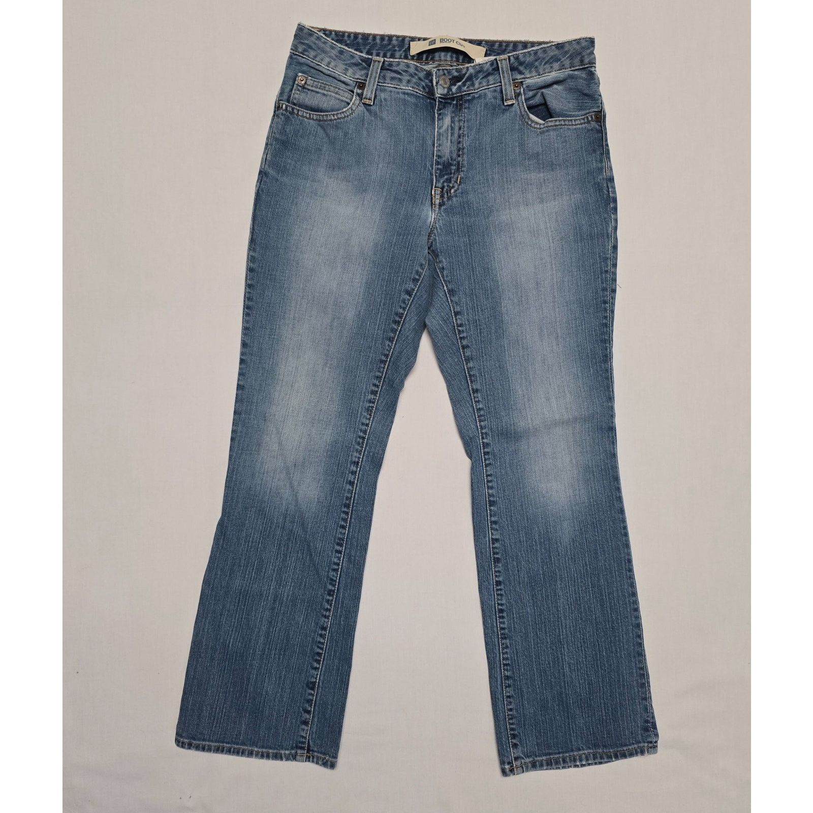 Naked & Famous St. John's Bay Women's Bootcut Jeans 6 Blue Denim Mid Rise Size 28" / US 6 / IT 42 - 1 Thumbnail