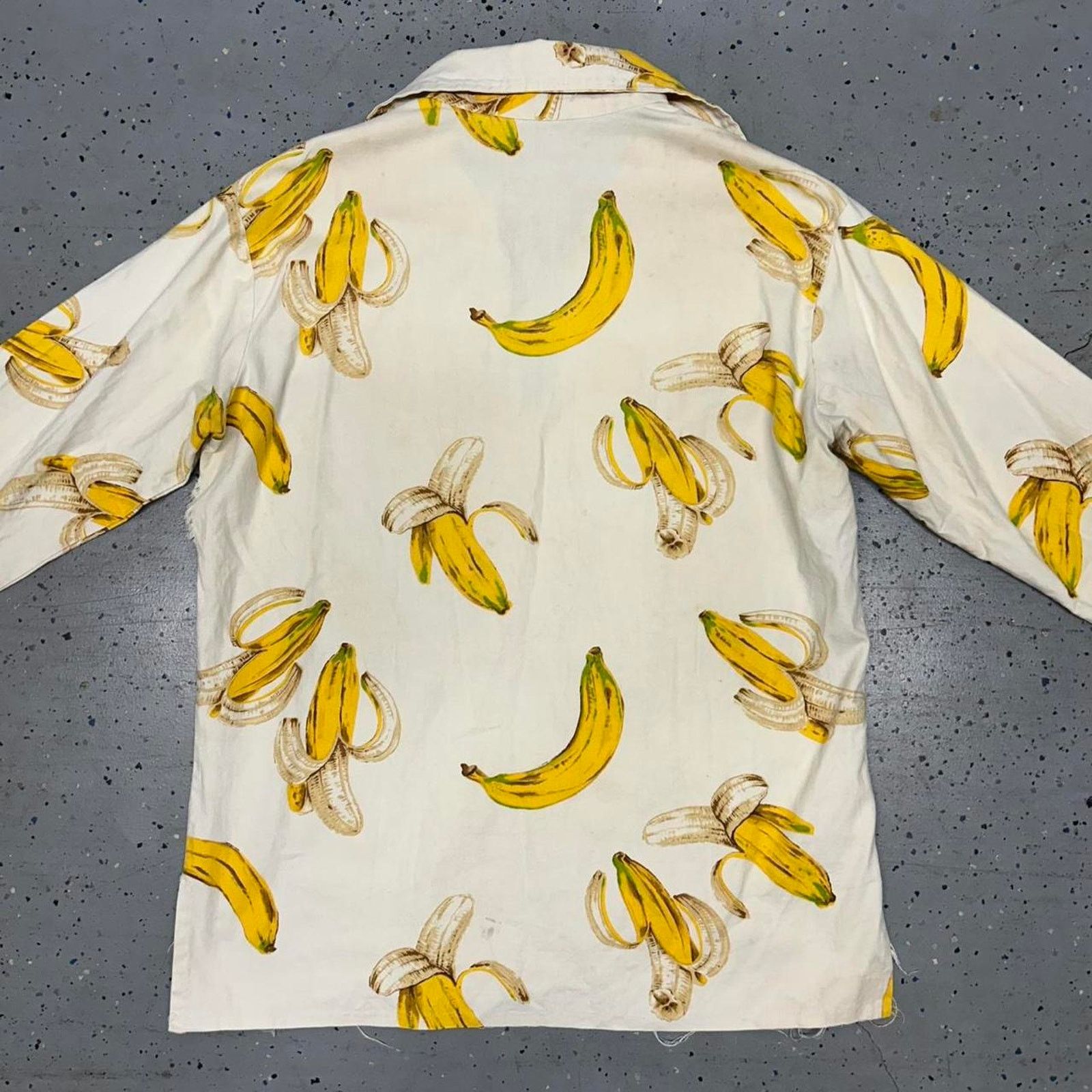 Other VTG Banana AOP Art deco novelty print string collar shirt Size US XL / EU 56 / 4 - 3 Thumbnail
