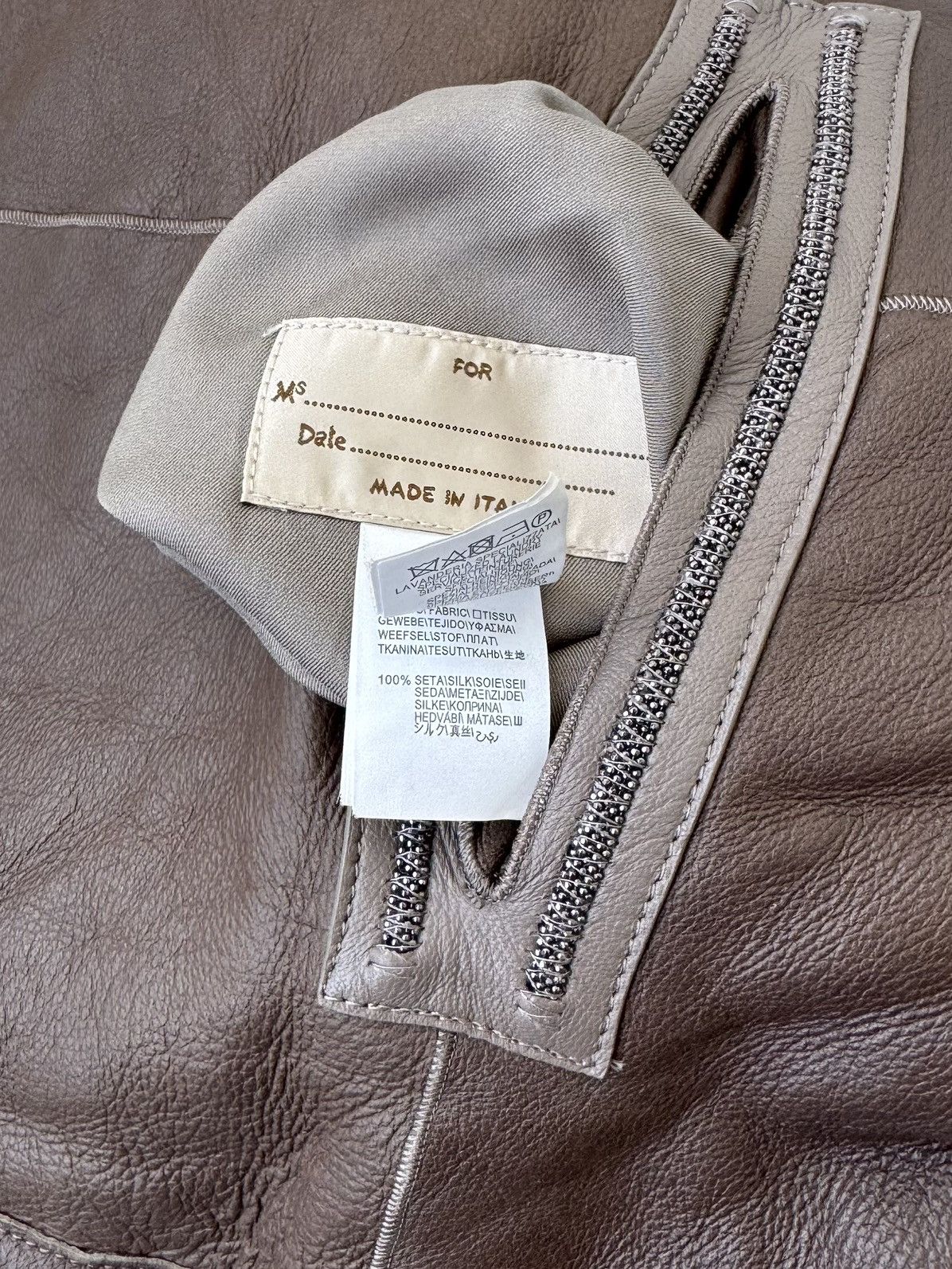Brunello Cucinelli Double- sided leather sheepskin coat Brunello Cucinelli Size XS / US 0-2 / IT 36-38 - 7 Thumbnail