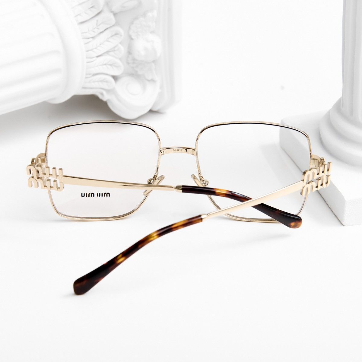 Miu Miu MIU MIU 0MU 51XV ZVN1O1 GLASSE Size ONE SIZE - 7 Thumbnail