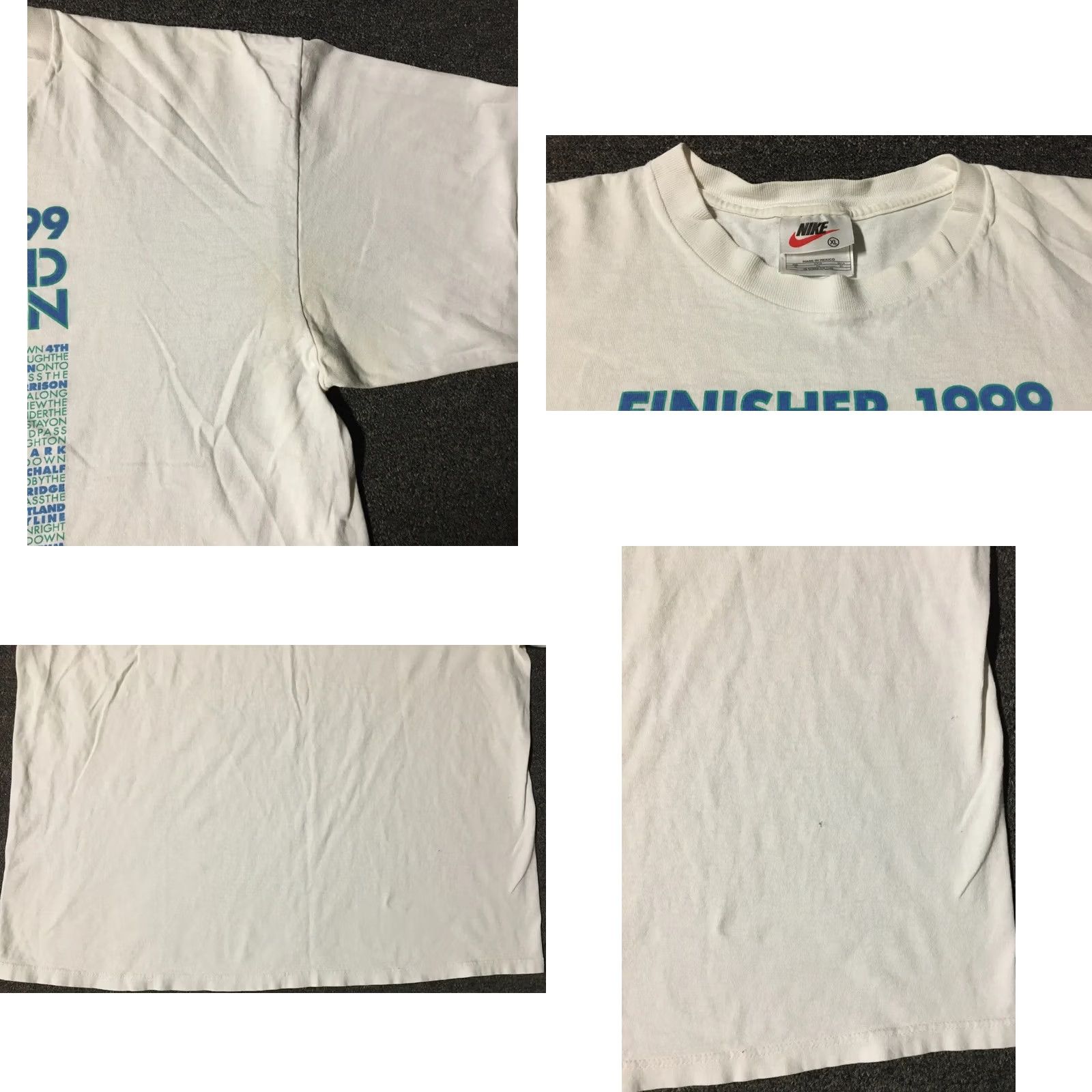 Vintage VINTAGE Nike Portland Finisher Faded Marathon Shirt XL White Nike Running T-Shirt Mens 90s Grunge Track & Field Boxing Sports Retro Size US XL / EU 56 / 4 - 8 Thumbnail