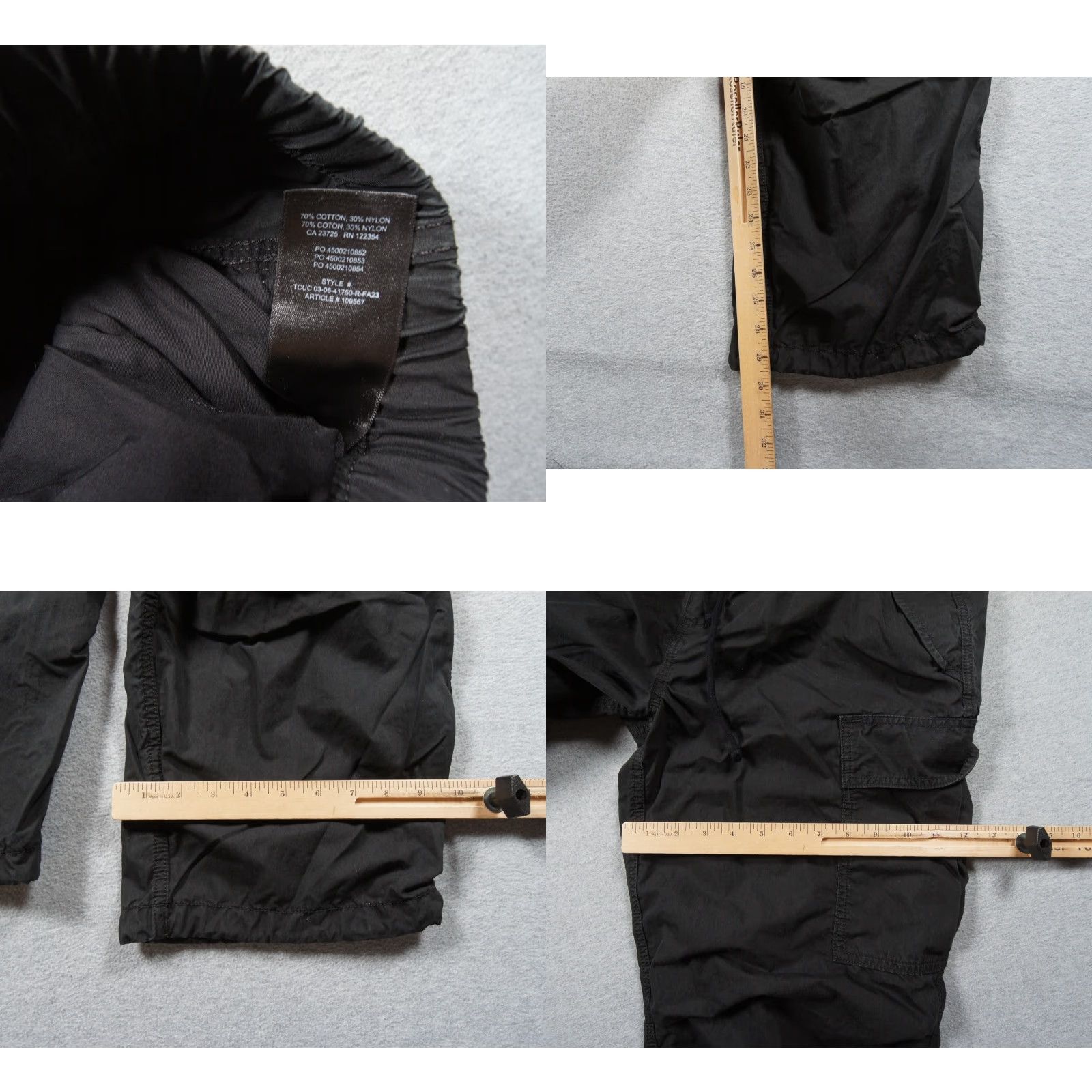 TNA TNA Pants Womens Large Black Cargo Parachute Utility Streetwear Casual Size 36" / US 14 / IT 50 - 8 Thumbnail