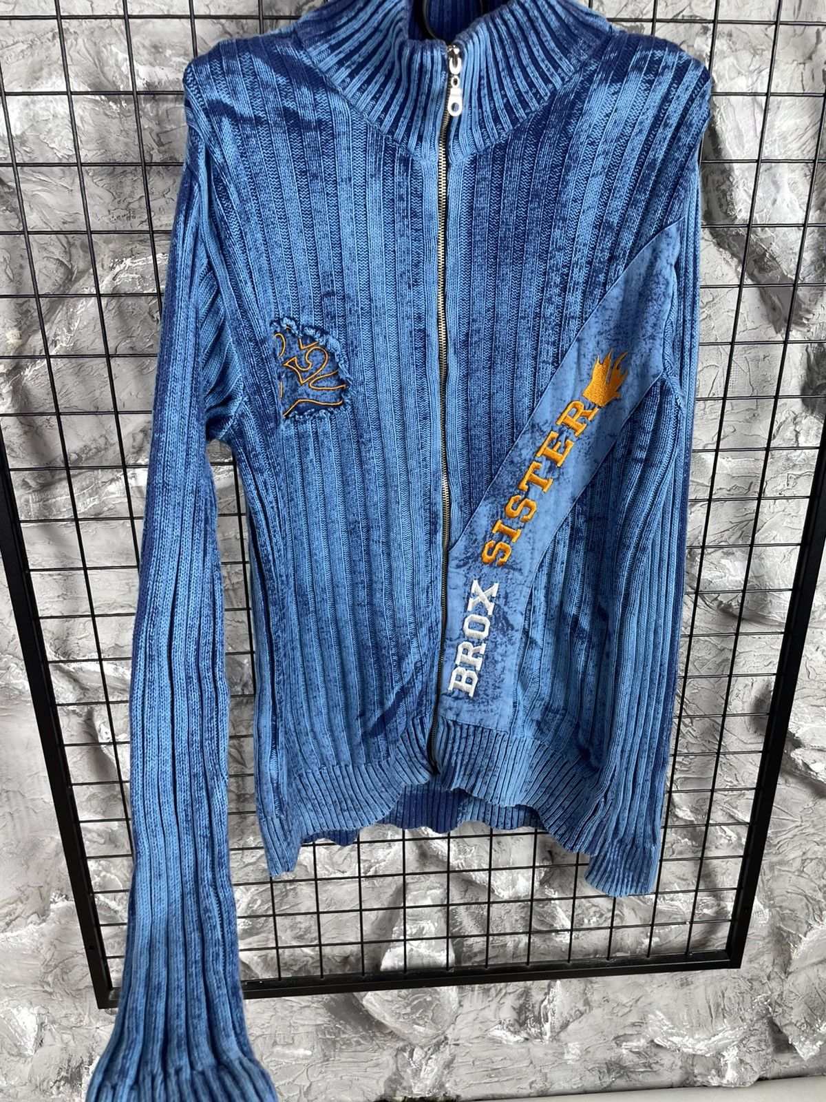 Dolce & Gabbana Vintage Y2K Textured Knit Zip Sweater Hysteric Glamour Style Size US L / EU 52-54 / 3 - 4 Thumbnail