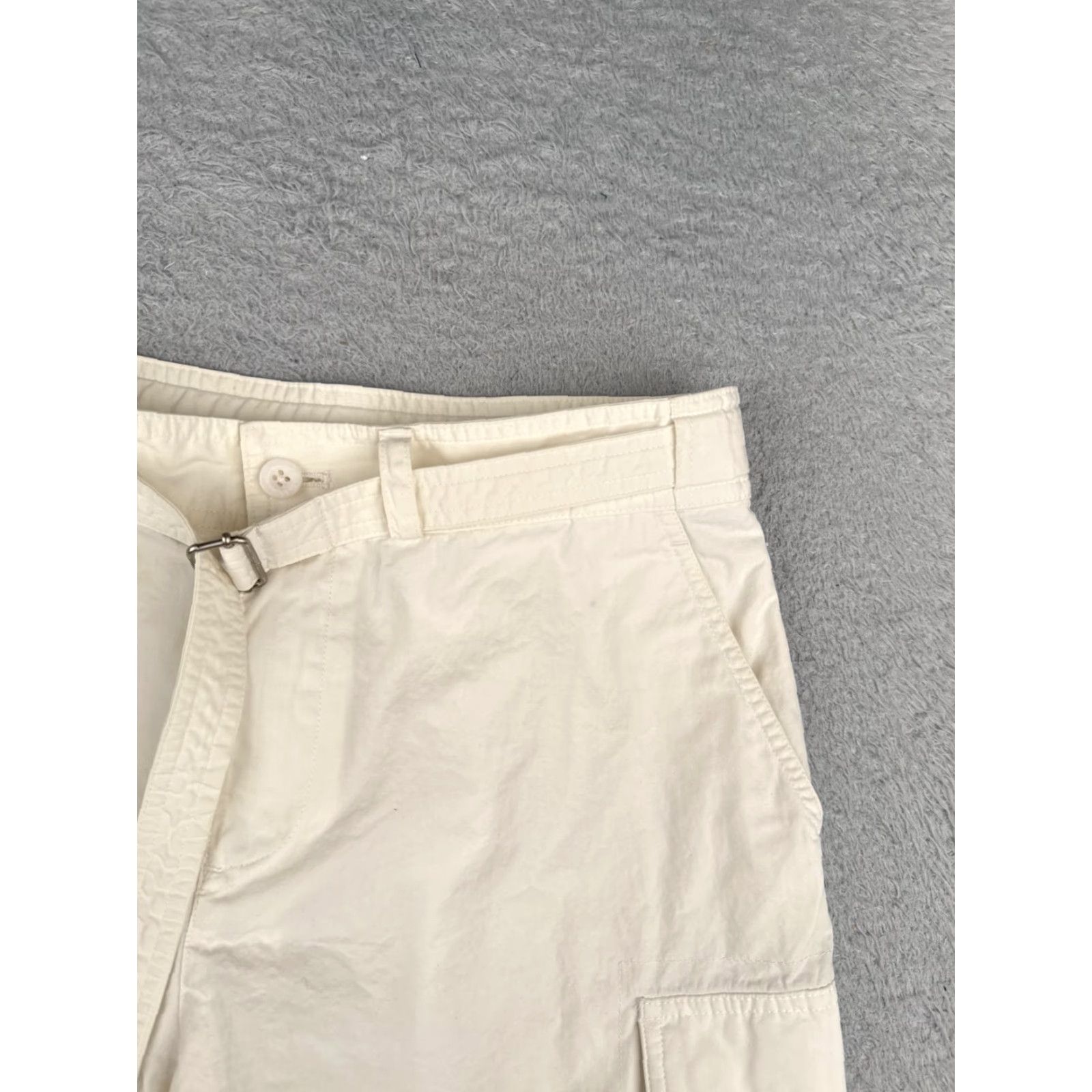 Ralph Lauren Lauren Ralph Lauren Shorts Women 6 Ivory Chino 30x8 100% Cotton Belted Cargo Button 8 in Inseam 5-Pocket Size 28" / US 6 / IT 42 - 5 Thumbnail