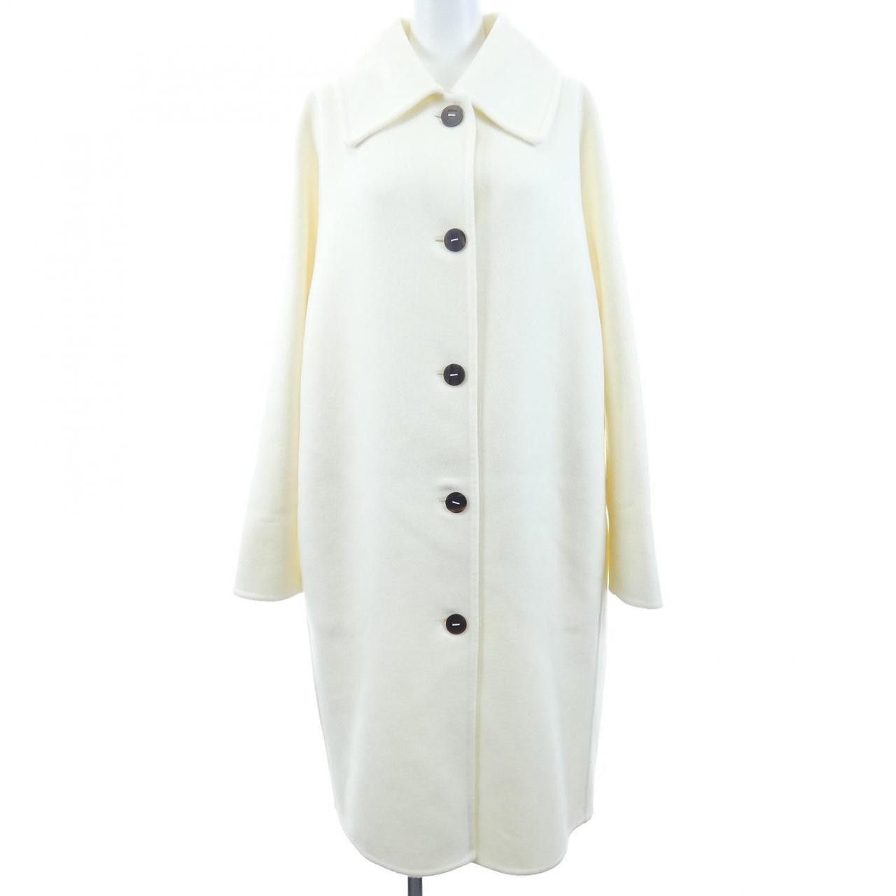 Loewe Loewe Loewe Anagram Cashmere Blend Coat Textile Outerwear S359336XBO DUTY FREE for USA Size ONE SIZE - 1 Thumbnail