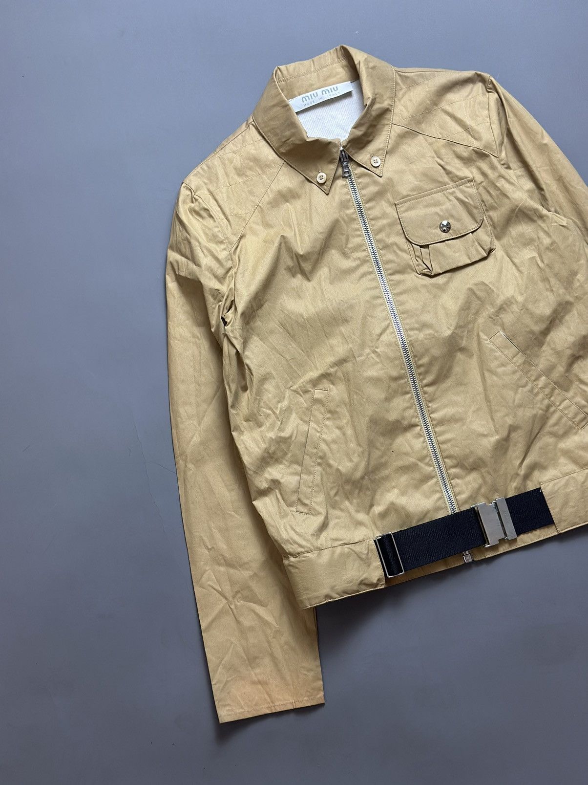 Prada Archive Miu Miu by Prada belted Jacket | Grailed