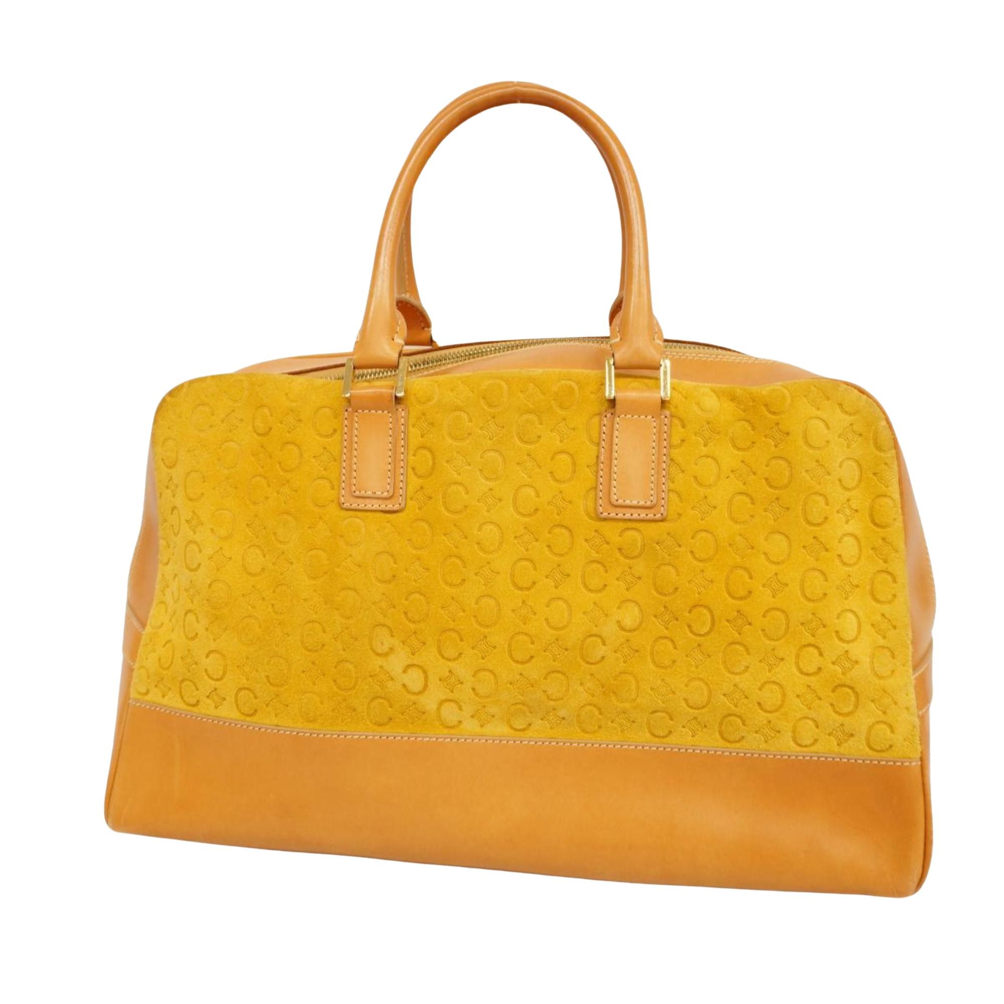 image of Celine Céline Macadam Handbag in Yellow, Women's