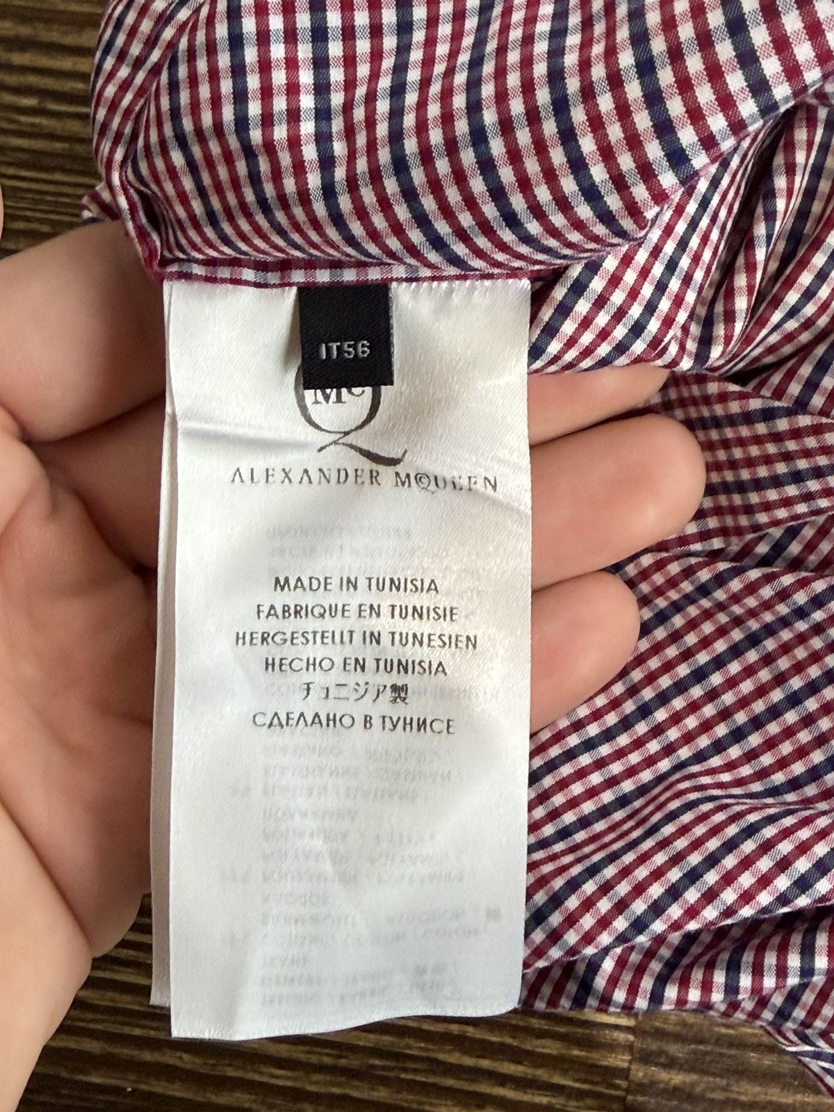 Alexander McQueen Alexander Mqueen vintage 2008 mcqueen check shirt Size US XL / EU 56 / 4 - 10 Thumbnail