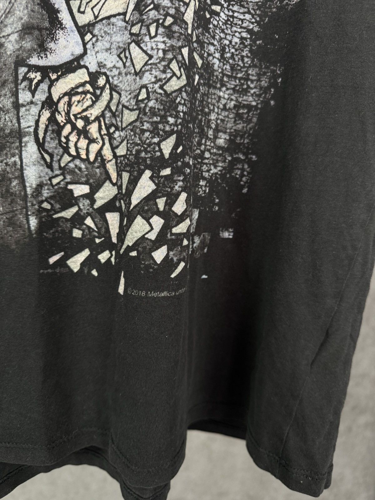 Band Tees × Metallica Metallica rock band skulls overprinted tee Size US XL / EU 56 / 4 - 5 Thumbnail