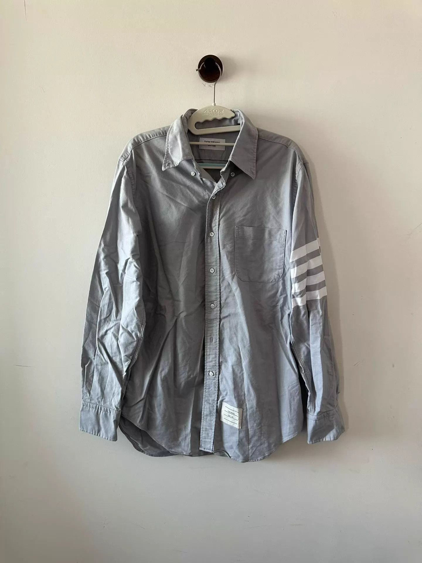 Thom Browne Thom Browne Slate Blue Armband Shirt 3 Size US L / EU 52-54 / 3 - 1 Thumbnail