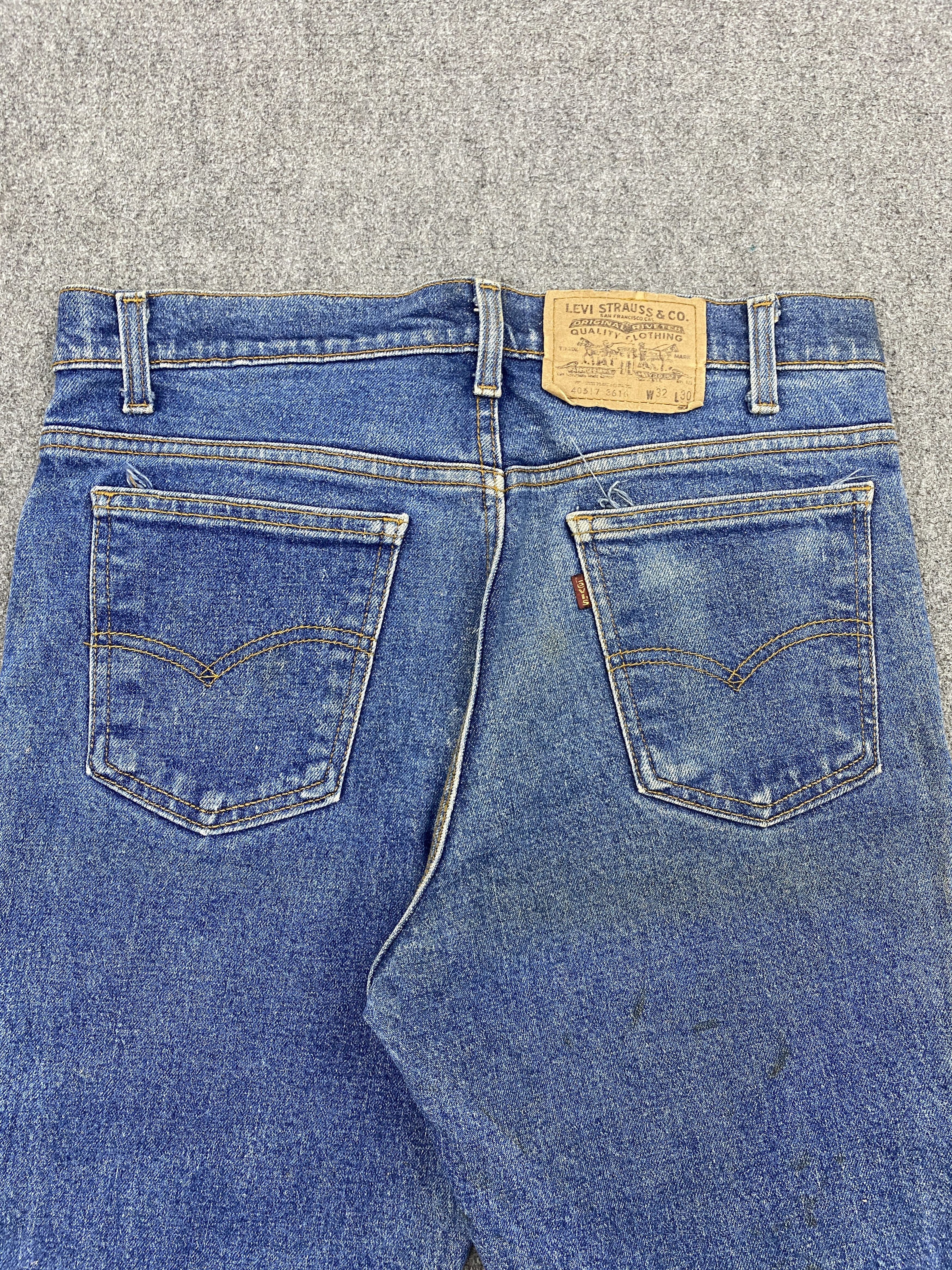 Levi's Vintage 80s Levis 517 Flared Bootcut Jeans DP2589 Size US 32 / EU 48 - 4 Thumbnail