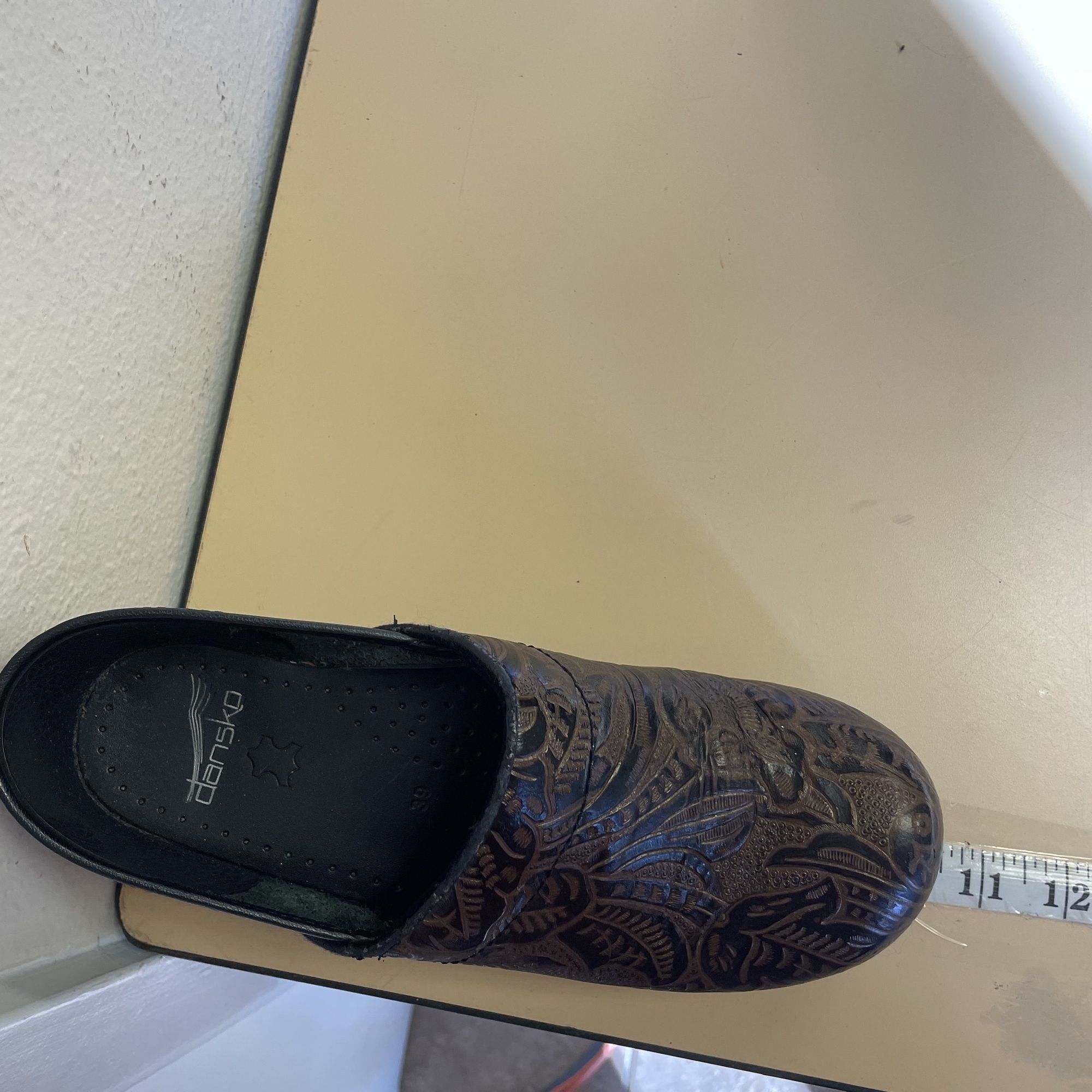 Dansko Dansko ANTIQUE TOOLED Leather Clogs Professional Shoes Size US 9 / IT 39 - 10 Thumbnail