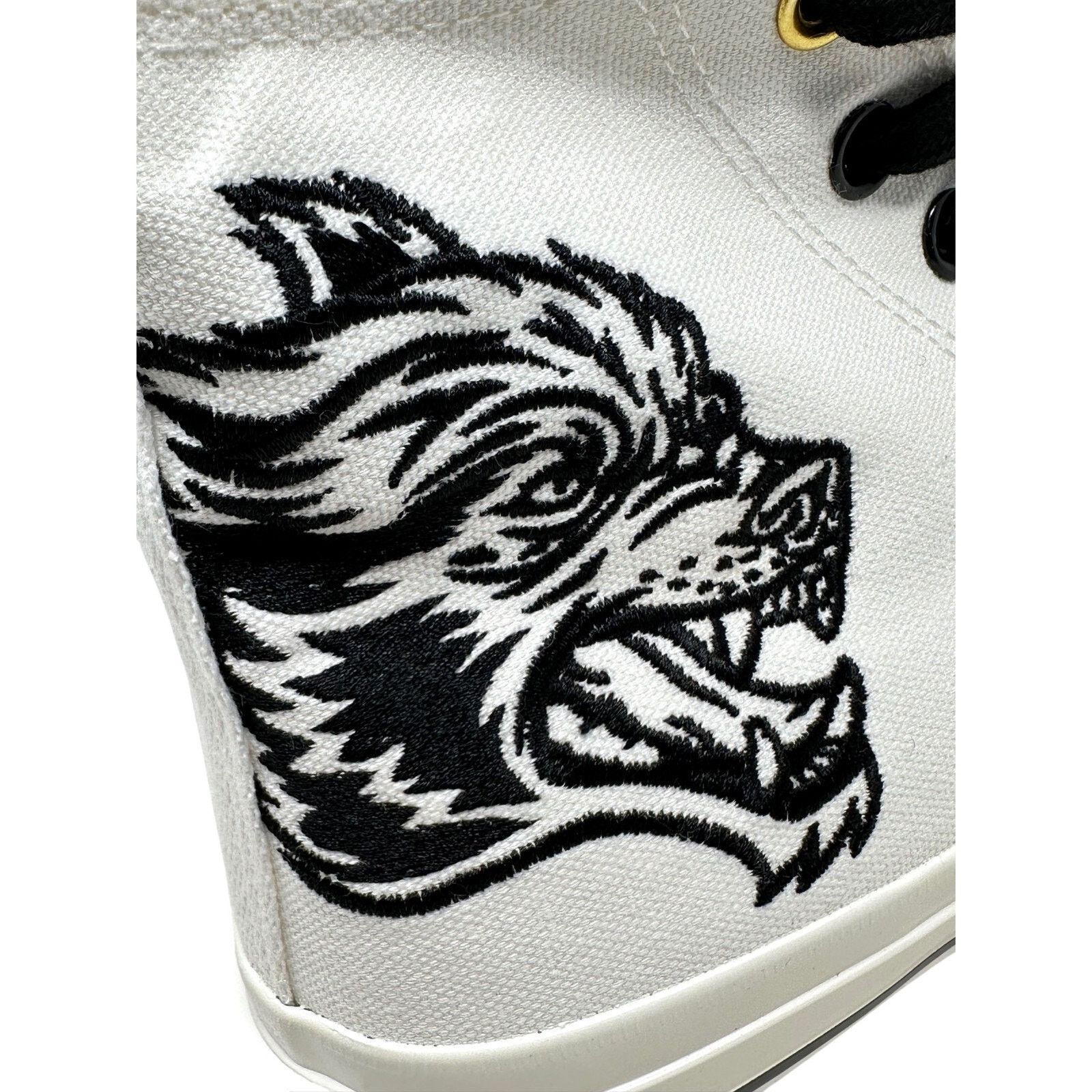 Darc Sport Darc Sport High Top Shoes Embroidered Wolves in White/Black Size US 6.5 / EU 39-40 - 8 Thumbnail