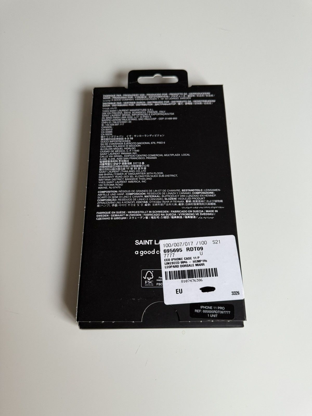Saint Laurent Paris Saint Laurent iPhone 11 Pro Leopard Vegetal Case Size ONE SIZE - 6 Thumbnail