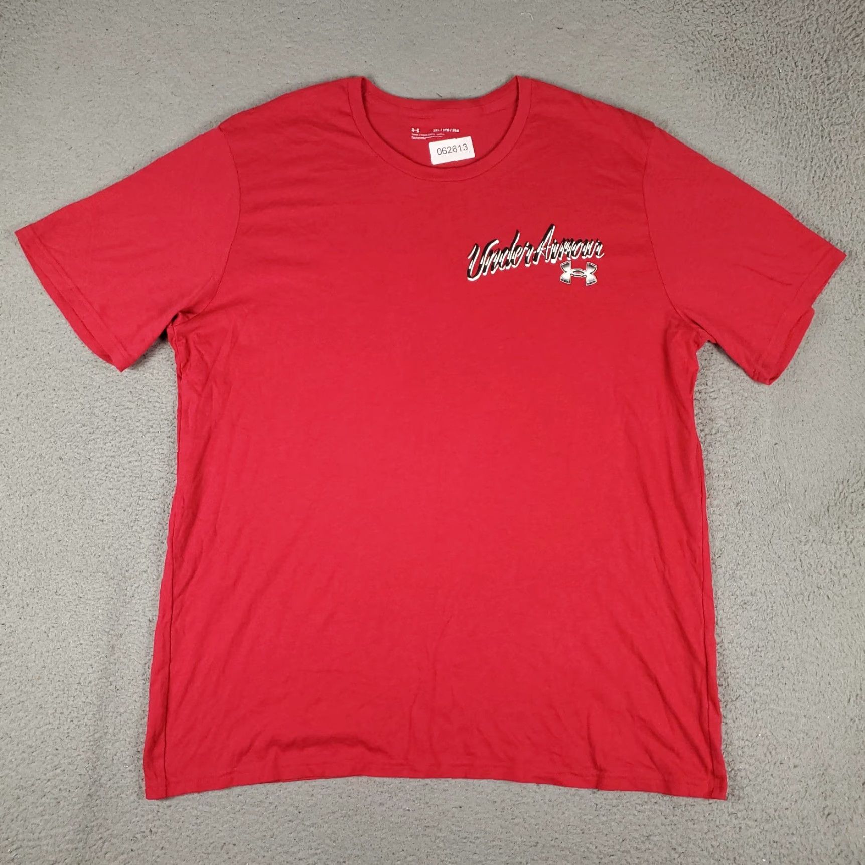 Under Armour VINTAGE Under Armour Shirt Mens 3XL Red Logo T-Shirt Crew Neck Short Sleeve Adult Red Under Armour HeatGear Sports Mens Size US XXL / EU 58 / 5 - 2 Thumbnail