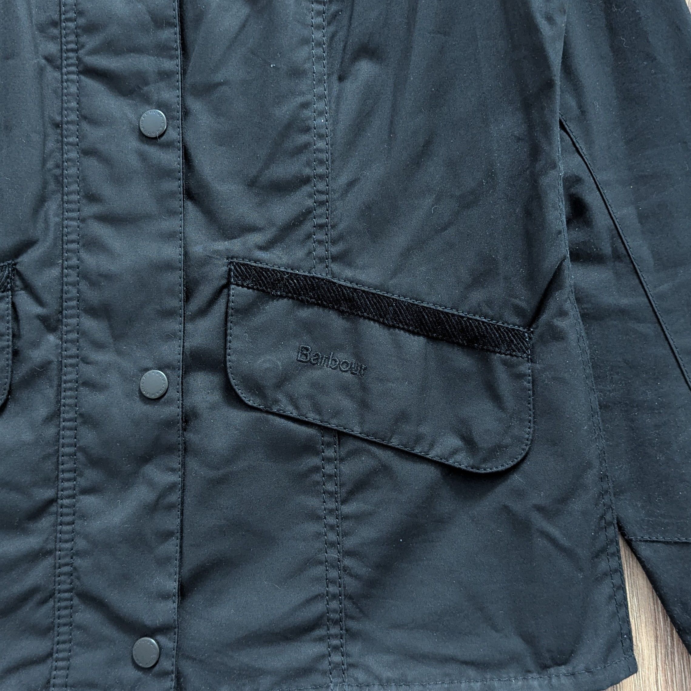 Barbour BARBOUR Isleham Wax Jacket Black British Style Waxed Cotton Size M / US 6-8 / IT 42-44 - 5 Thumbnail