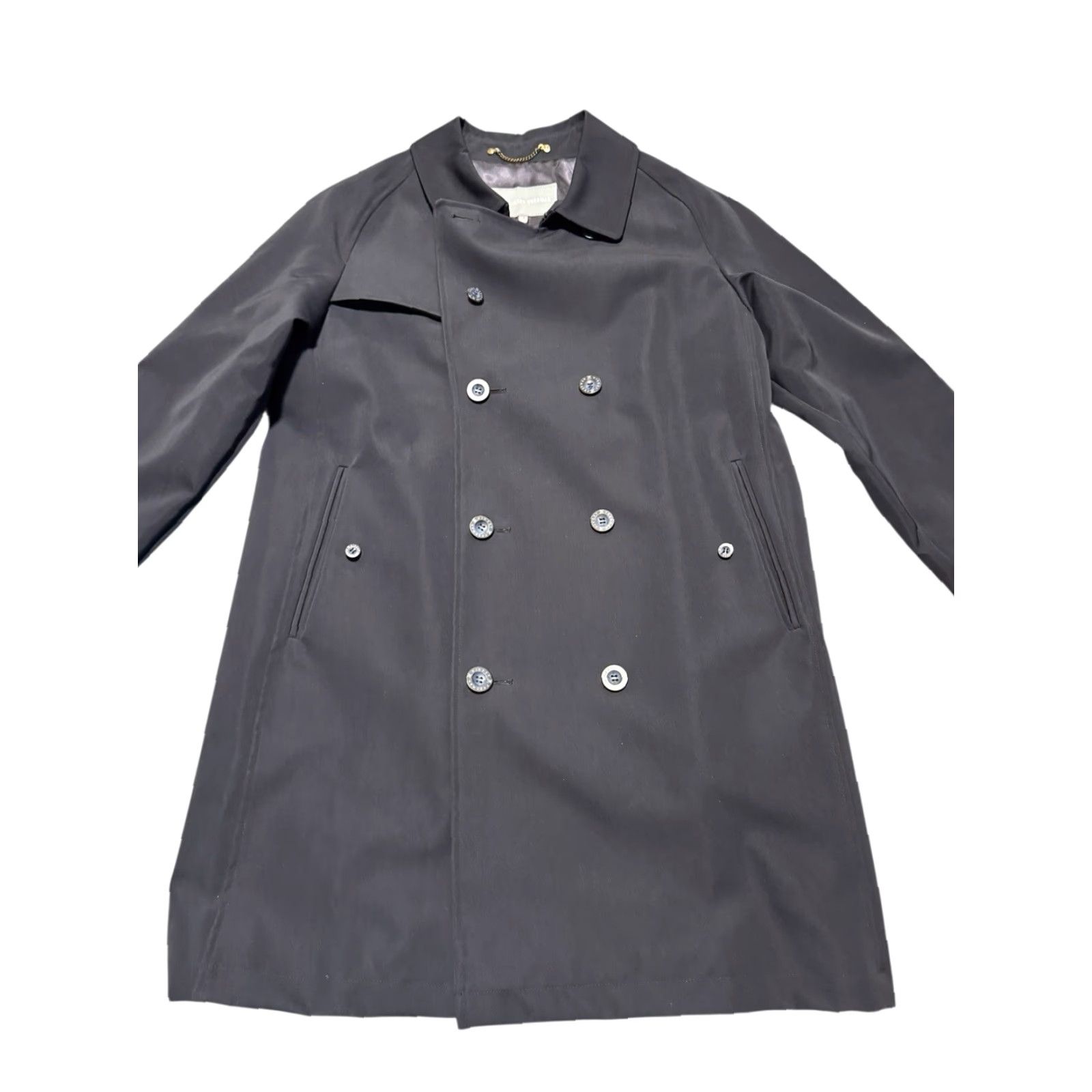 Vintage Hickey Freeman Double Breasted Trench Coat Black Wool Blend Men’s Medium Raglan Jacket/Coat Size US M / EU 48-50 / 2 - 6 Thumbnail