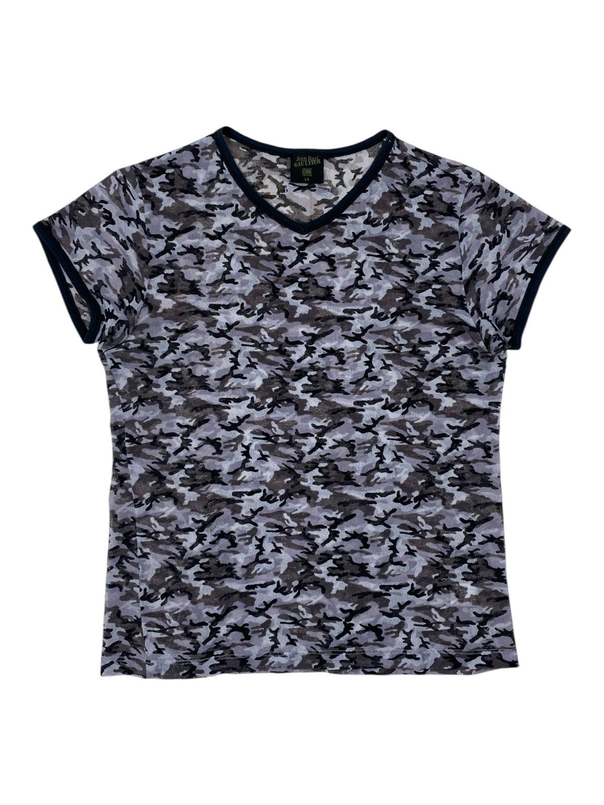 Jean Paul Gaultier Jean Paul Gaultier Camo Mesh Top Size US S / EU 44-46 / 1 - 1 Thumbnail