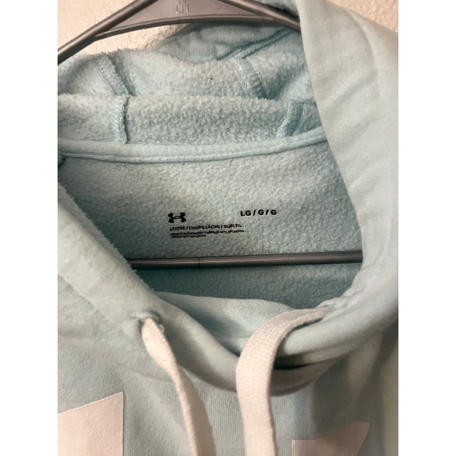 Under Armour Under armour Hoodie Women's Large Blue White Pullover Logo Size L / US 10 / IT 46 - 2 Thumbnail