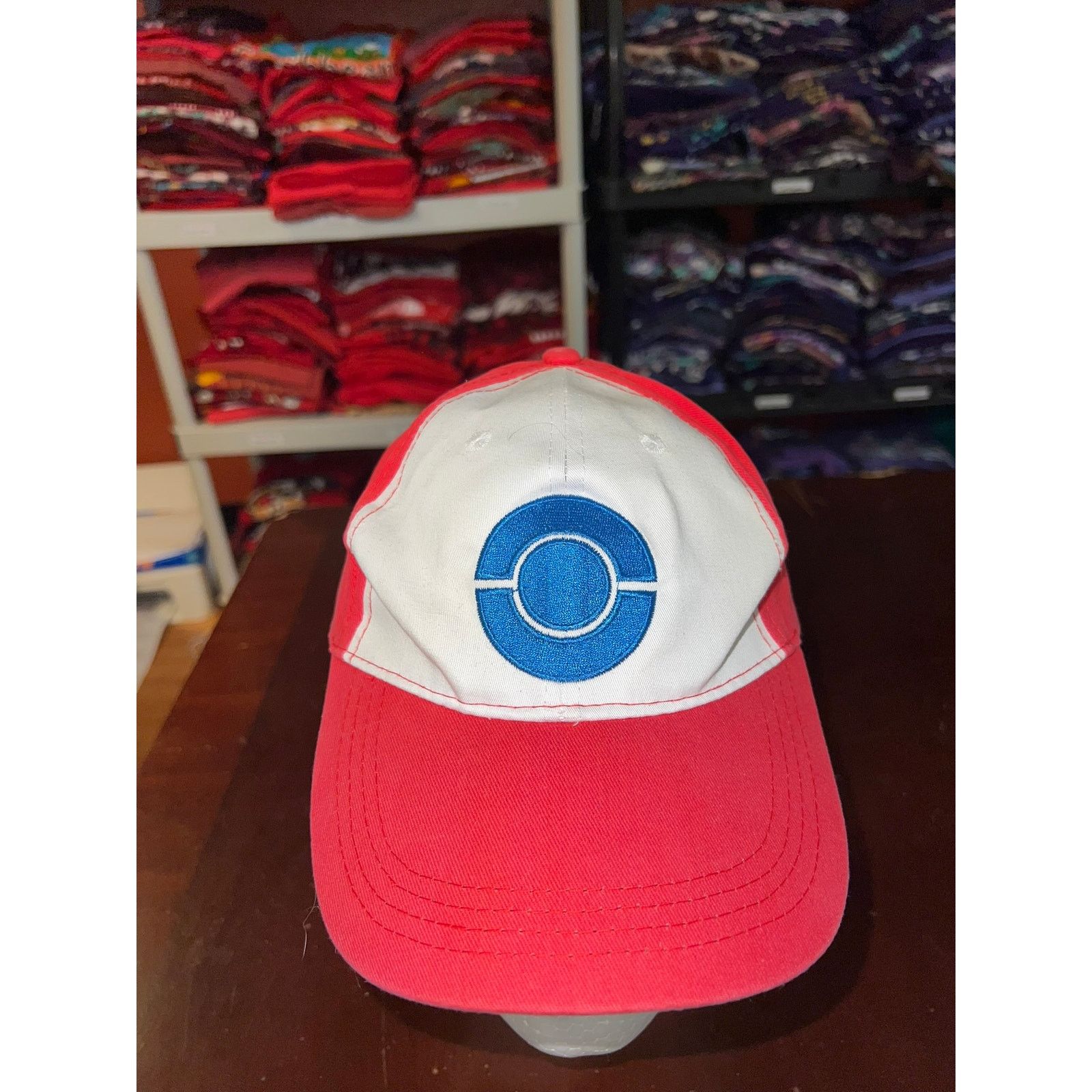 Vintage Pokemon Hat Logo Emblem White Red Cap Headwear Size ONE SIZE - 2 Thumbnail