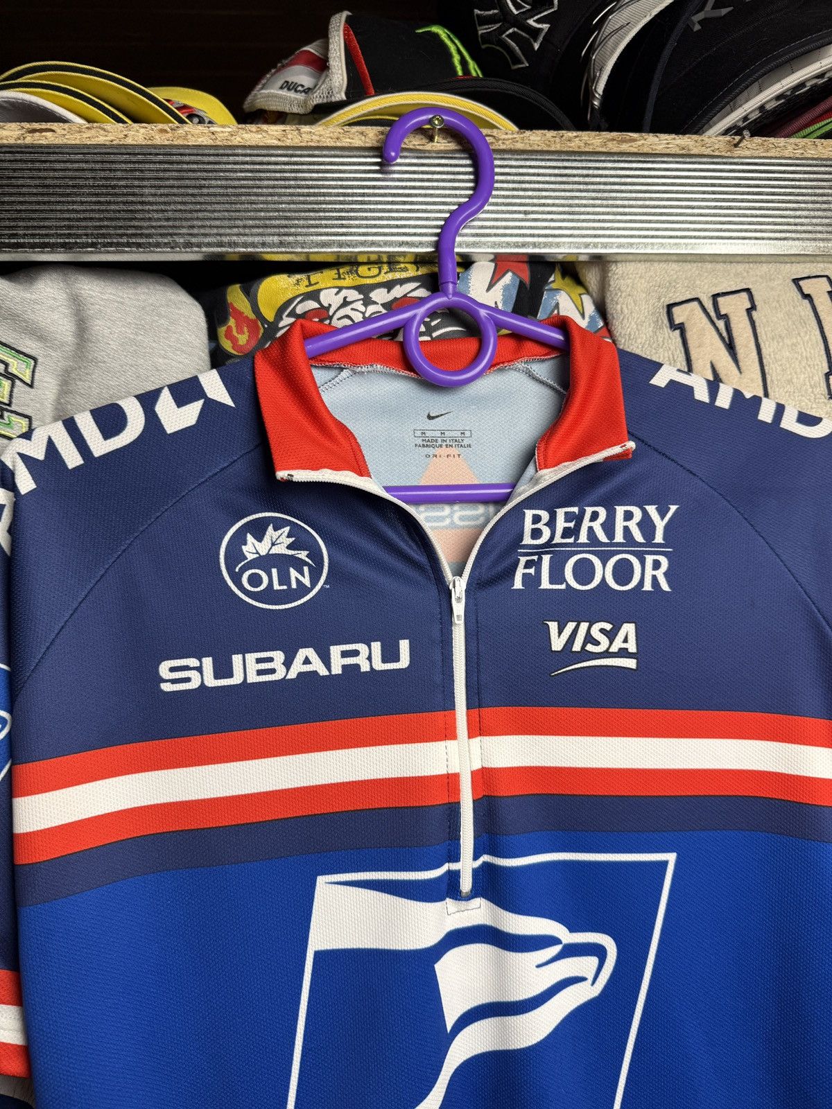 Other USPS Cycling Jersey Nike Subaru Trek Pockets Half-Zip Size US M / EU 48-50 / 2 - 3 Thumbnail