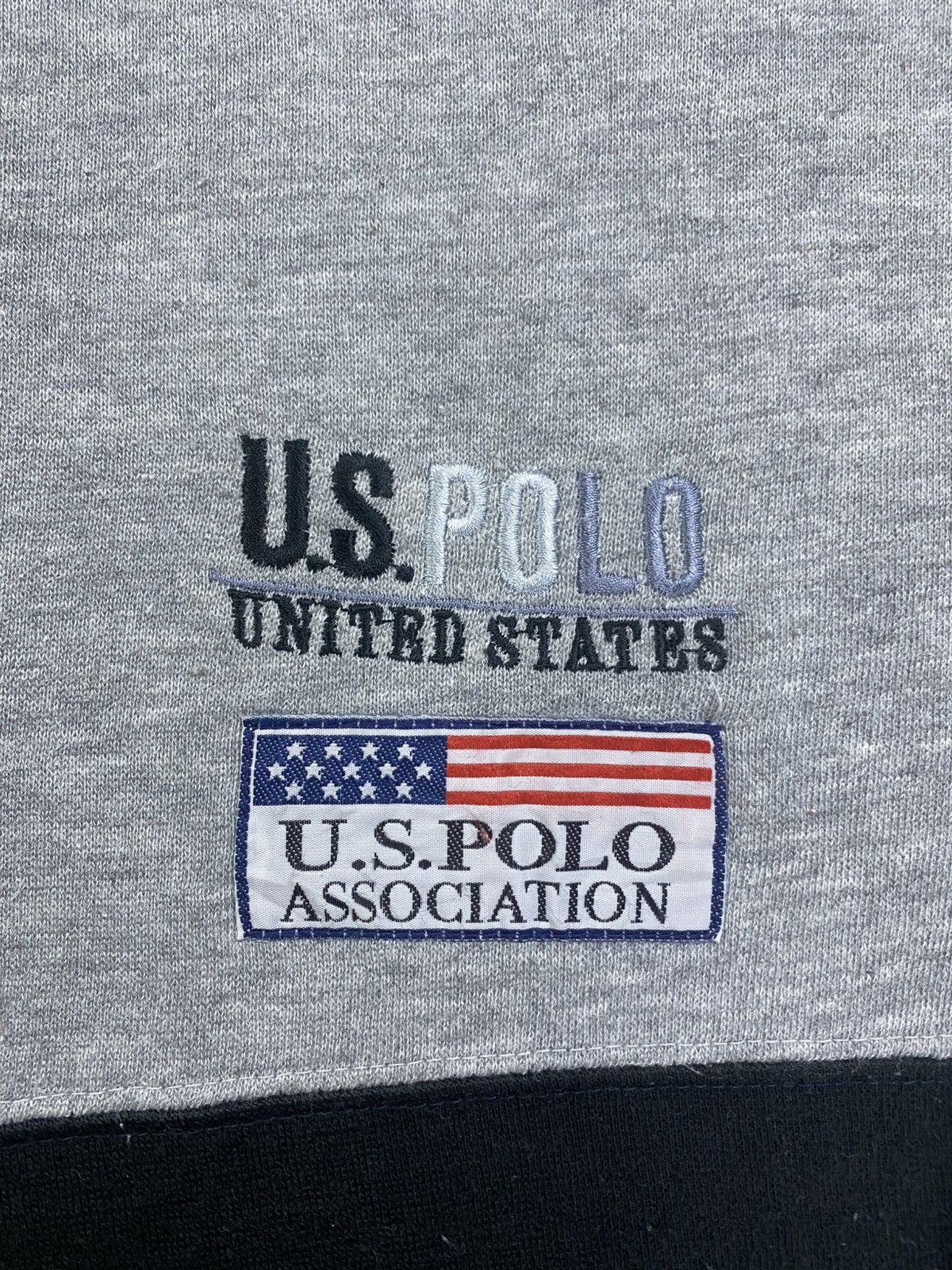 U.S. Polo Assn. × Vintage Vtg 90s U.S Polo Assn Embroidery Logo Half Zipper Sweatshirt Size US XL / EU 56 / 4 - 6 Thumbnail