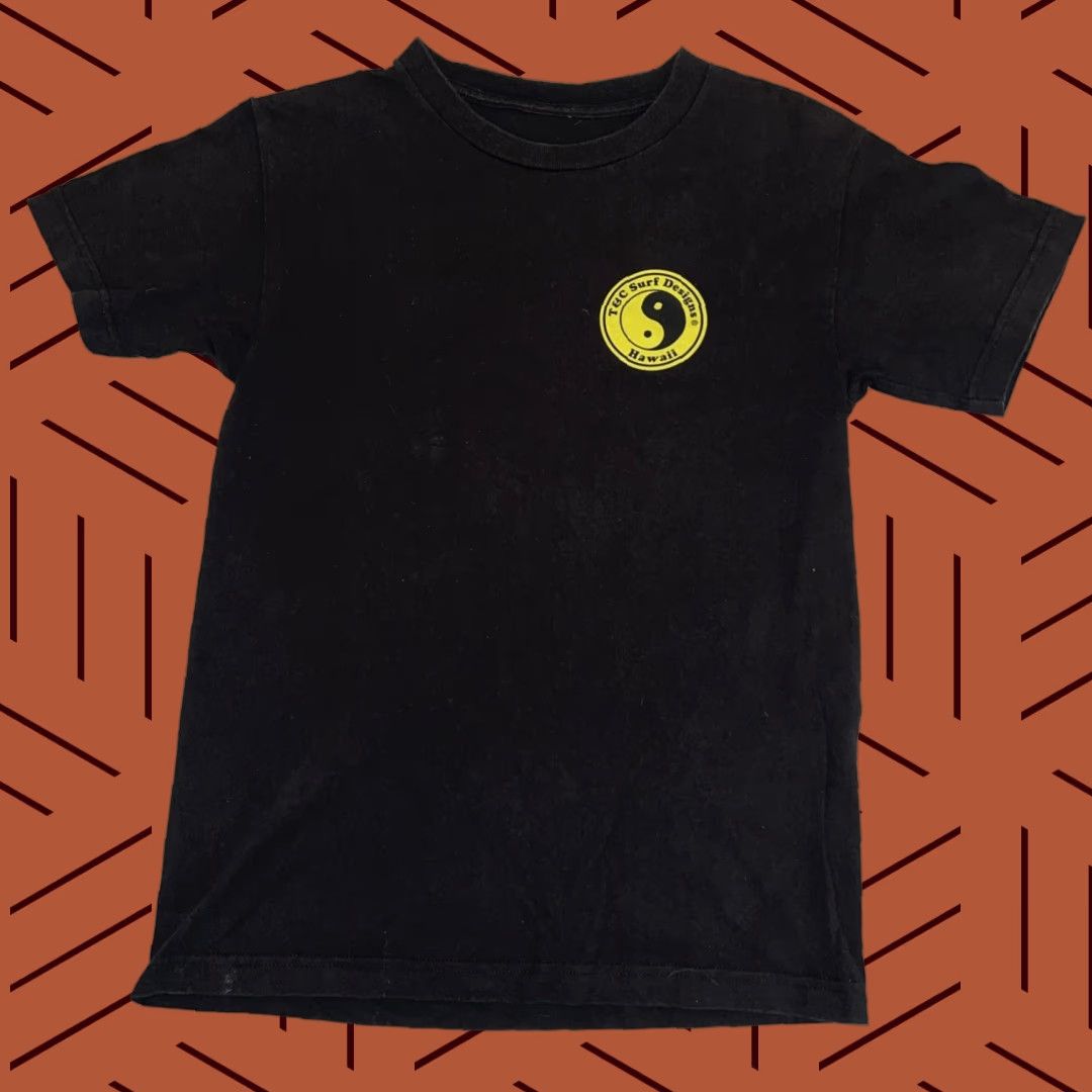 4SDESIGNS VINTAGE T&C Surf Designs Hawaii Shirt Surfer Graphic Print Small Black Mens Short Sleeve Crew Neck T-Shirt Size US S / EU 44-46 / 1 - 1 Thumbnail