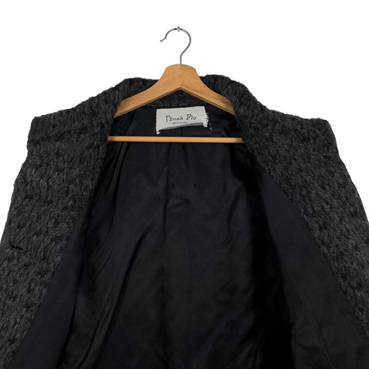 Designer 🔥Wool Mohair Cropped Jacket Dinah Flo Debut in 1989 Size US M / EU 48-50 / 2 - 9 Thumbnail