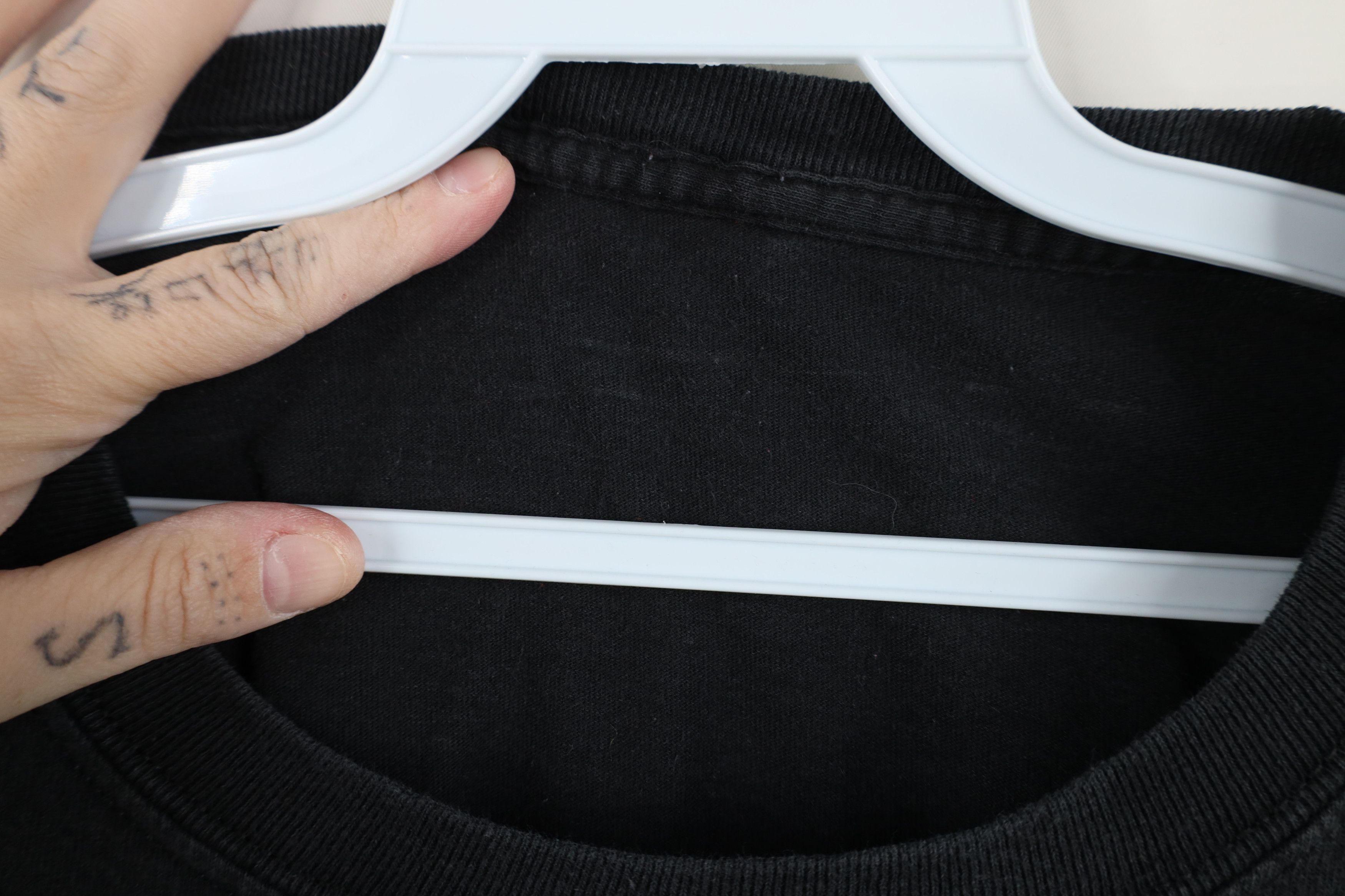 Vintage Vintage 90s Y2K Streetwear Long Sleeve T-Shirt Black Cotton Size US XXL / EU 58 / 5 - 4 Thumbnail
