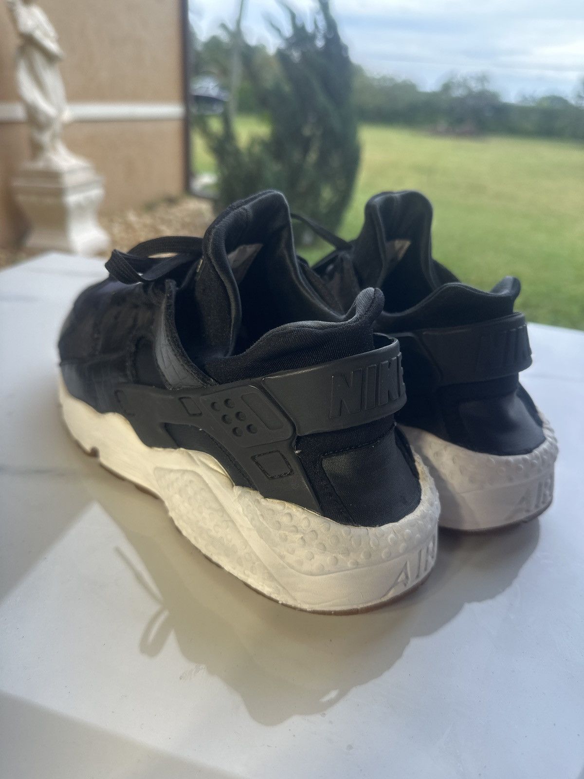 Nike Air Huarache Run Premium 'Black Snakeskin' Size US 11 / IT 41 - 5 Thumbnail