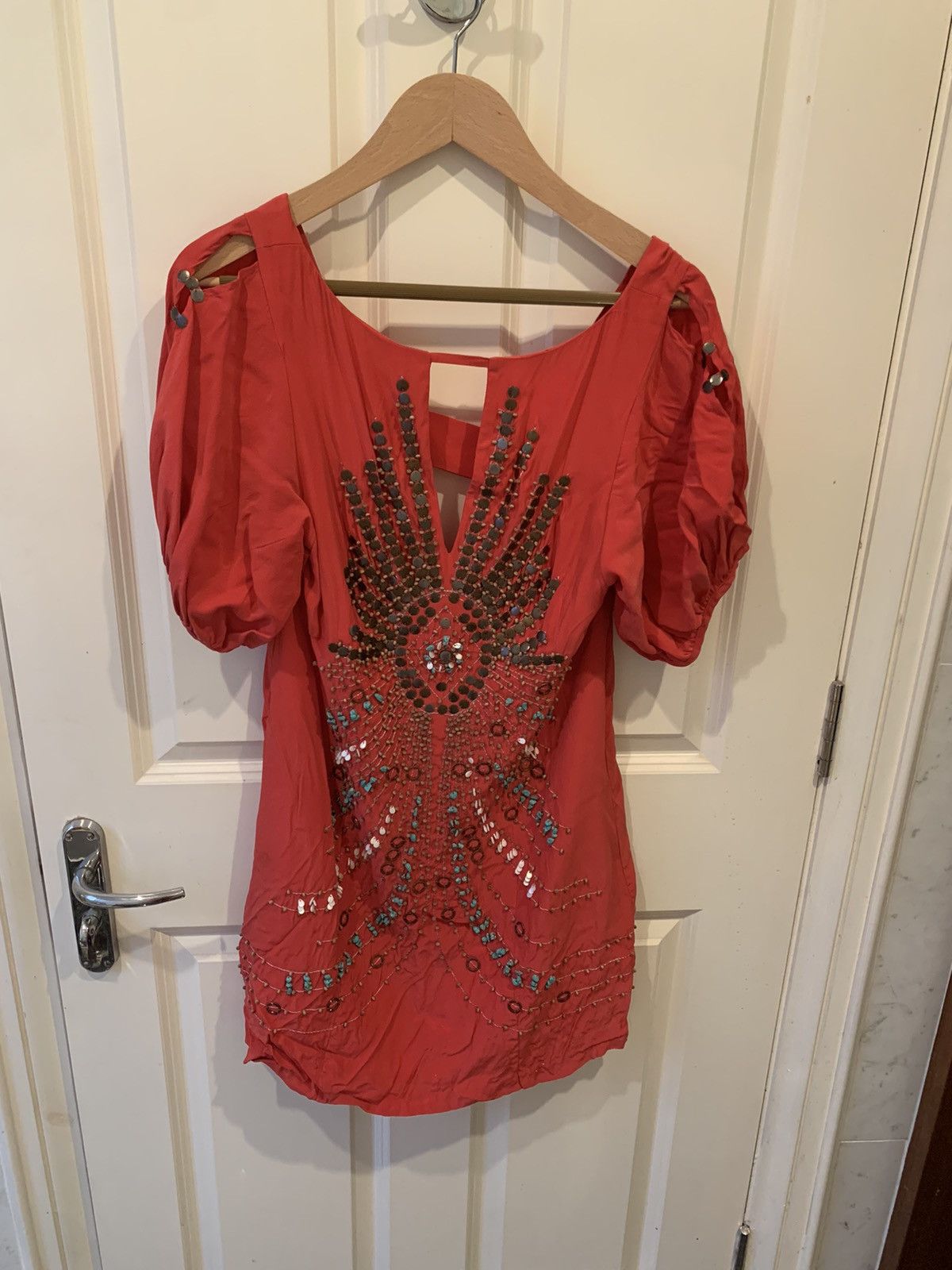 Nanette Lepore Nanette Lepore Coral Sequined Mid-Length Dress Size M / US 6-8 / IT 42-44 - 1 Thumbnail