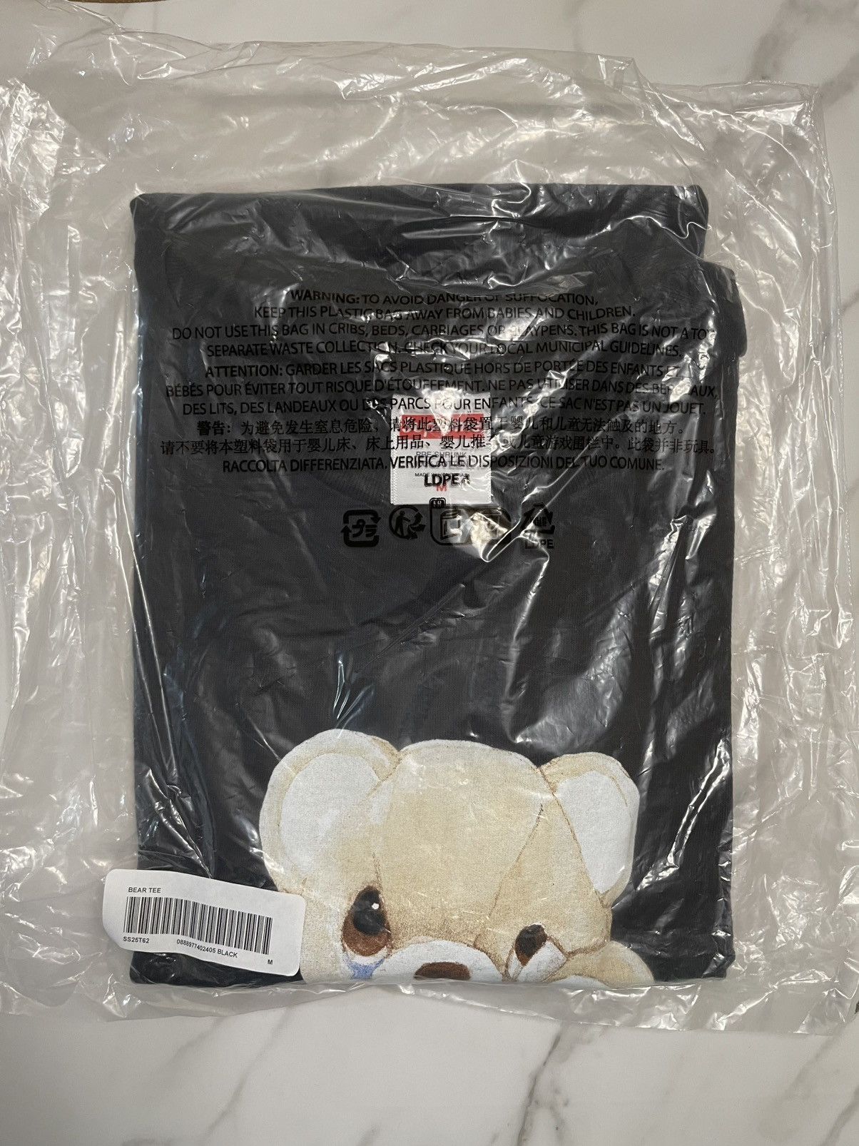Supreme Supreme bear tee black medium Size US M / EU 48-50 / 2 - 2 Thumbnail