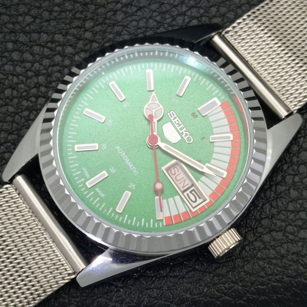 Seiko REFURBISHED VINTAGE SEIKO 5 AUTO JAPAN MENS WATCH a440680 Size 38 - 5 Thumbnail