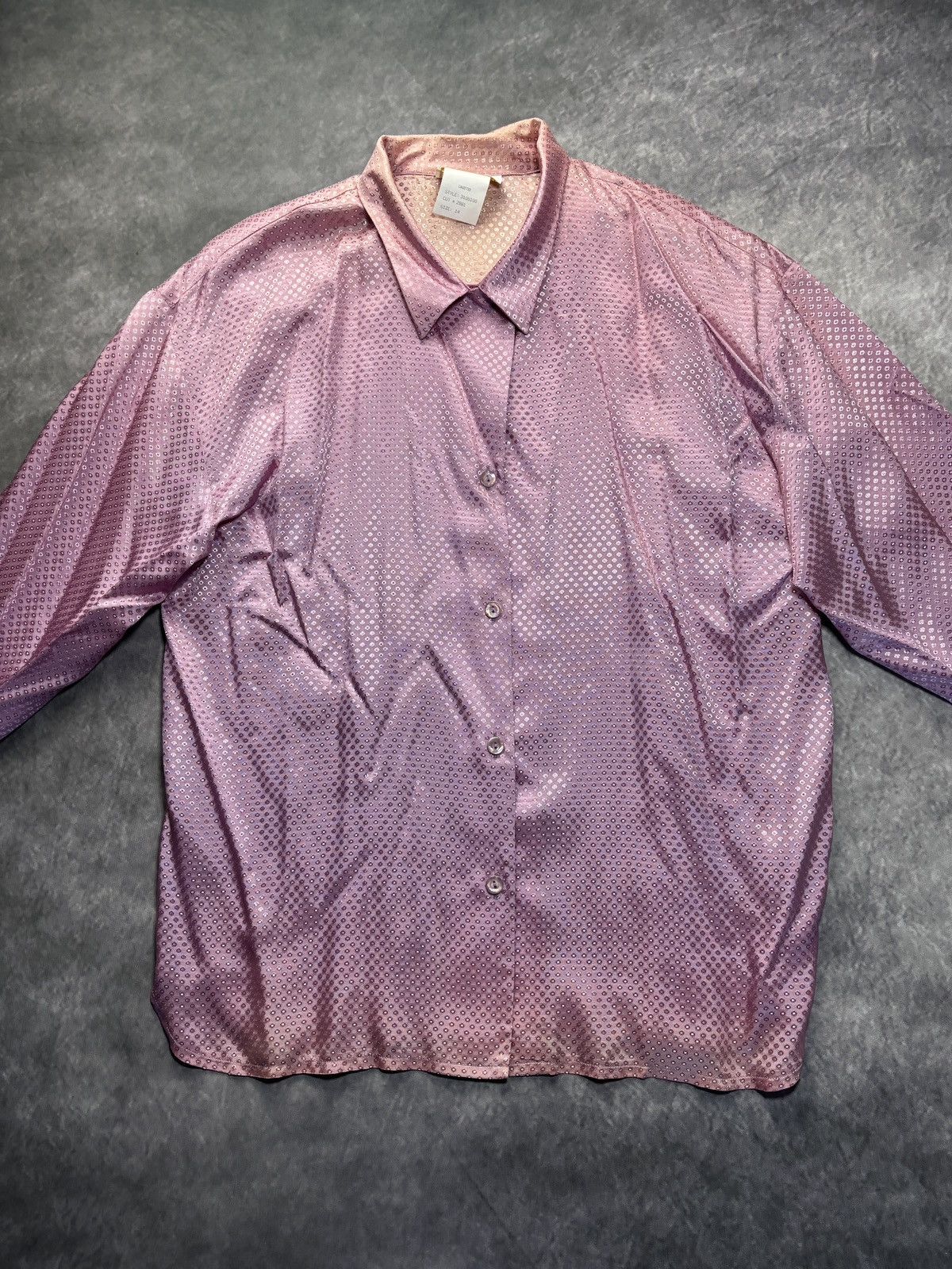 Vintage 1980s Linda Lundstrum Shirt Vintage Ombre Gradient Disco 70s Size US S / EU 44-46 / 1 - 8 Thumbnail