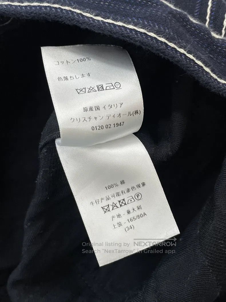 Dior Dior Dark blue vertical striped denim jacket Size XXS / US 00 / IT 34 - 6 Thumbnail