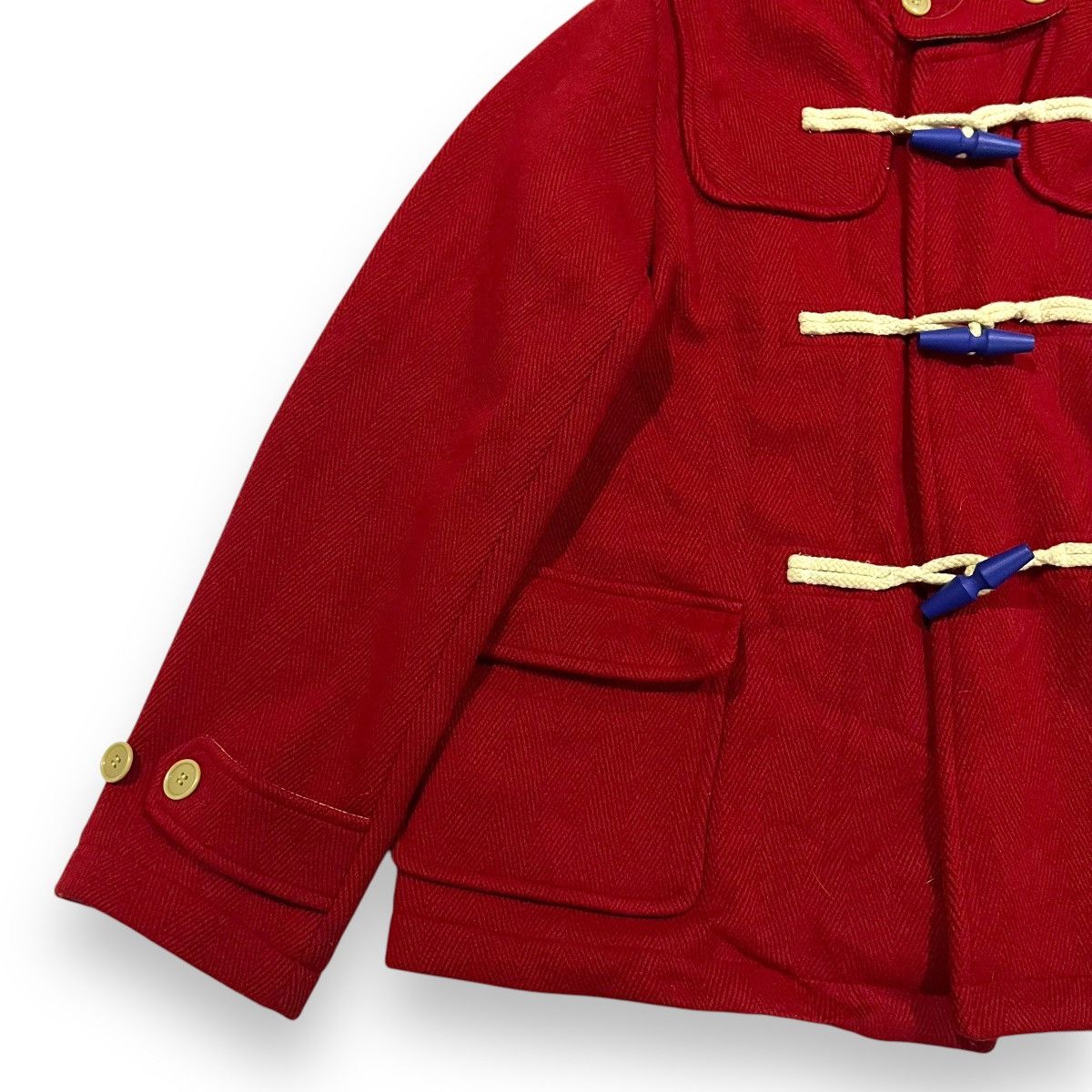 Beams Plus 🇯🇵 VINTAGE BEAMS BOY WOOL BLEND DUFFLE COAT Size US M / EU 48-50 / 2 - 2 Thumbnail