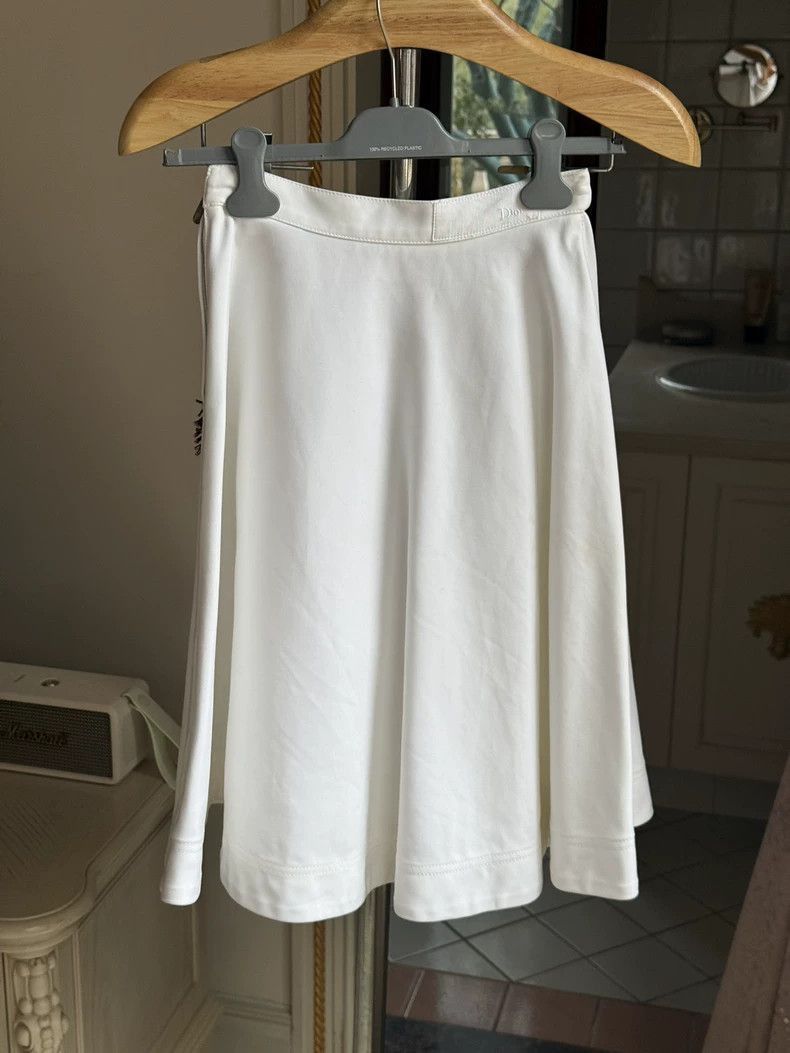 Dior Dior White Embroidered A-2505 Size 32" / US 10 / IT 46 - 3 Thumbnail