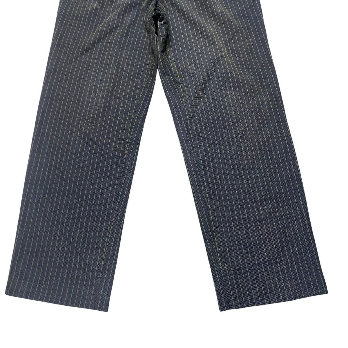 Yohji Yamamoto Vintage WORKSHOP BY YOHJI YAMAMOTO Striped Trouser Size 26" / US 2 / IT 38 - 6 Thumbnail