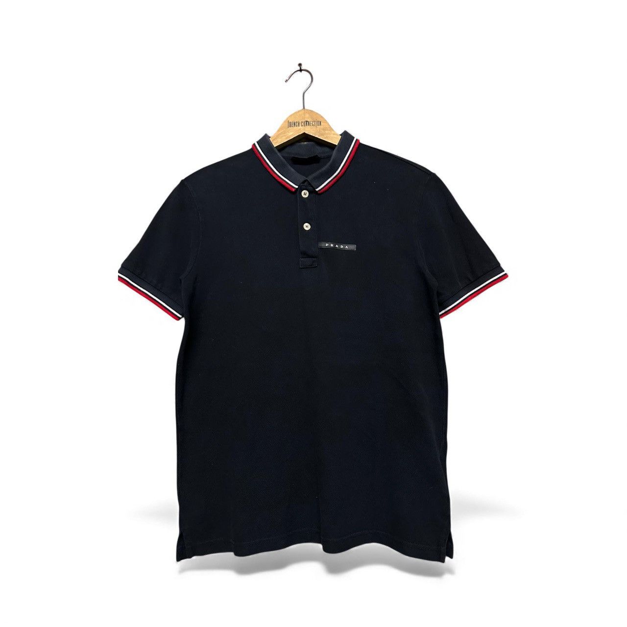 Prada Authentic✅Prada Cotton Pique Ringer Polo Shirt Size US S / EU 44-46 / 1 - 1 Thumbnail