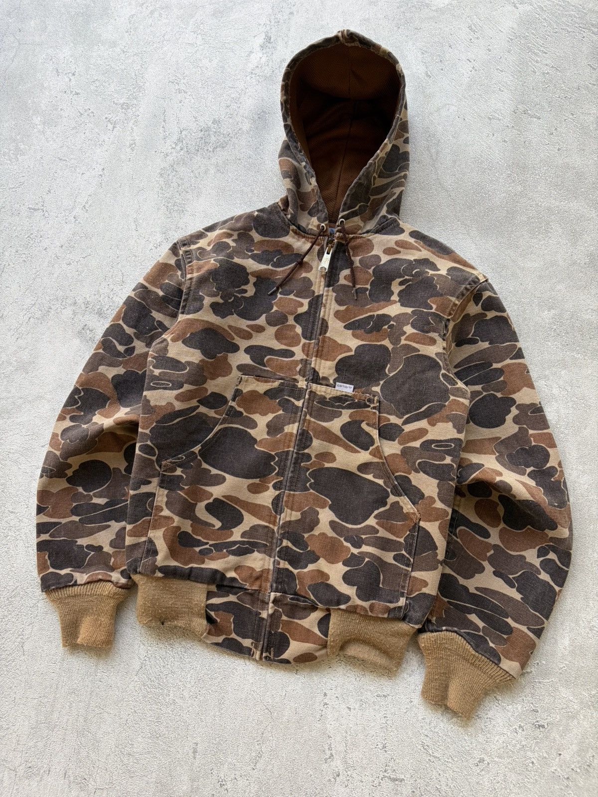 Carhartt VINTAGE 80’s CARHARTT ACTIVE JR123 CAMO JACKET BAPE LOOKS Size US S / EU 44-46 / 1 - 1 Thumbnail