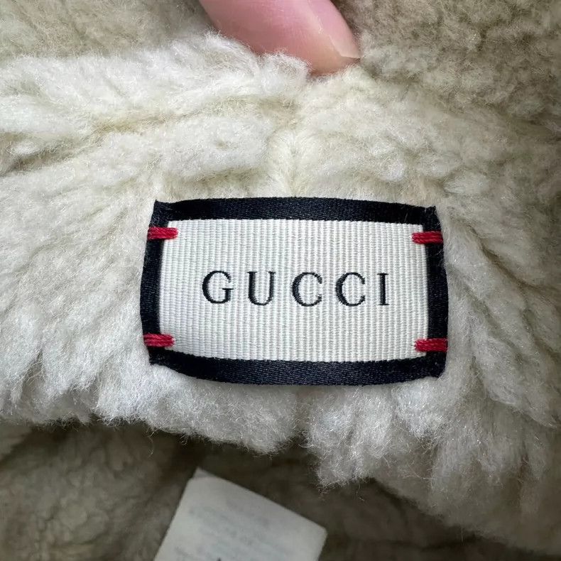 Gucci Gucci Size M Teddy cashmere fisherman's hat 2505-Nextarrow Size ONE SIZE - 5 Thumbnail