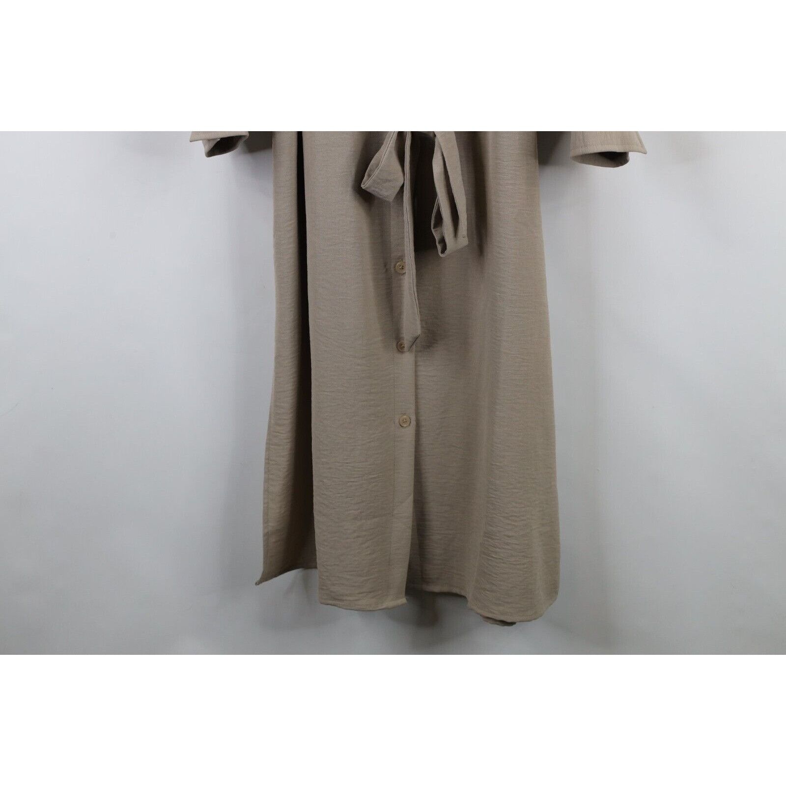DKNY × Vintage Deadstock Vintage Y2K DKNY Long Sleeve Knit Tie Dress Size L / US 10 / IT 46 - 4 Thumbnail