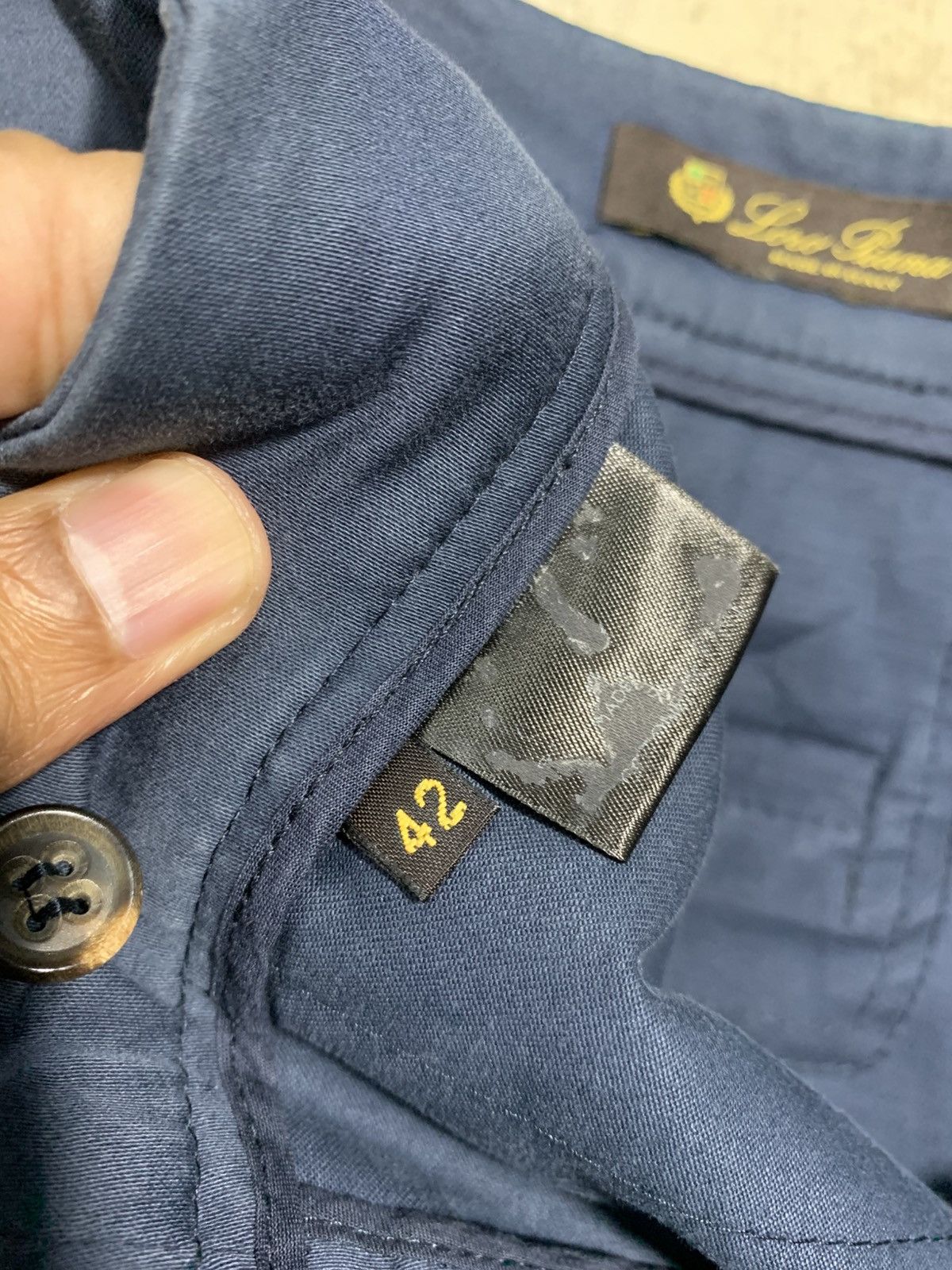 Loro Piana 🔥LORO PIANA BLUE NAVY ANKLE PANT TROUSER Size 30" / US 8 / IT 44 - 12 Thumbnail